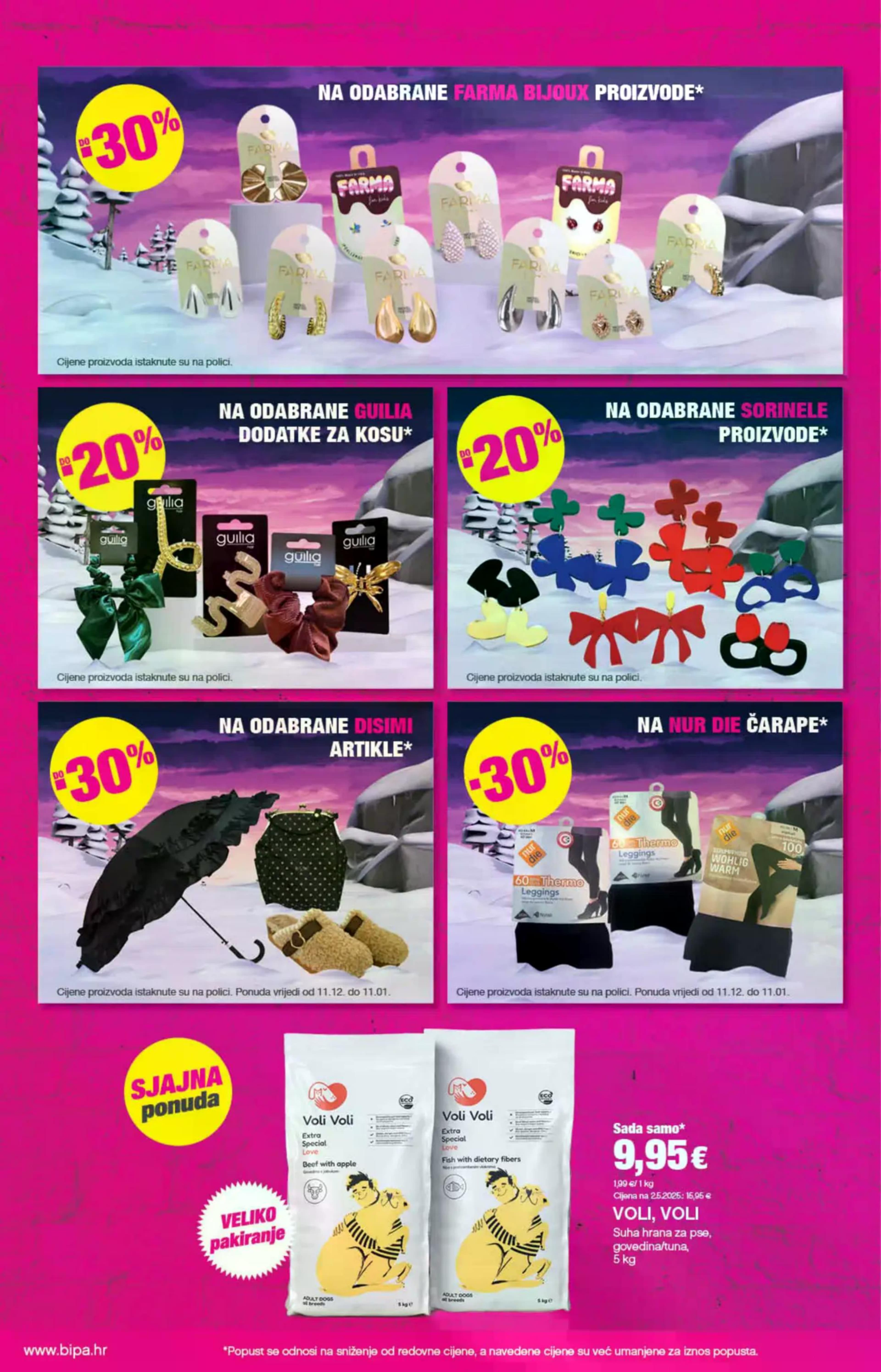 Stranica 31. Bipa kataloga - Akcije od 11.12. do 31.12.2025.