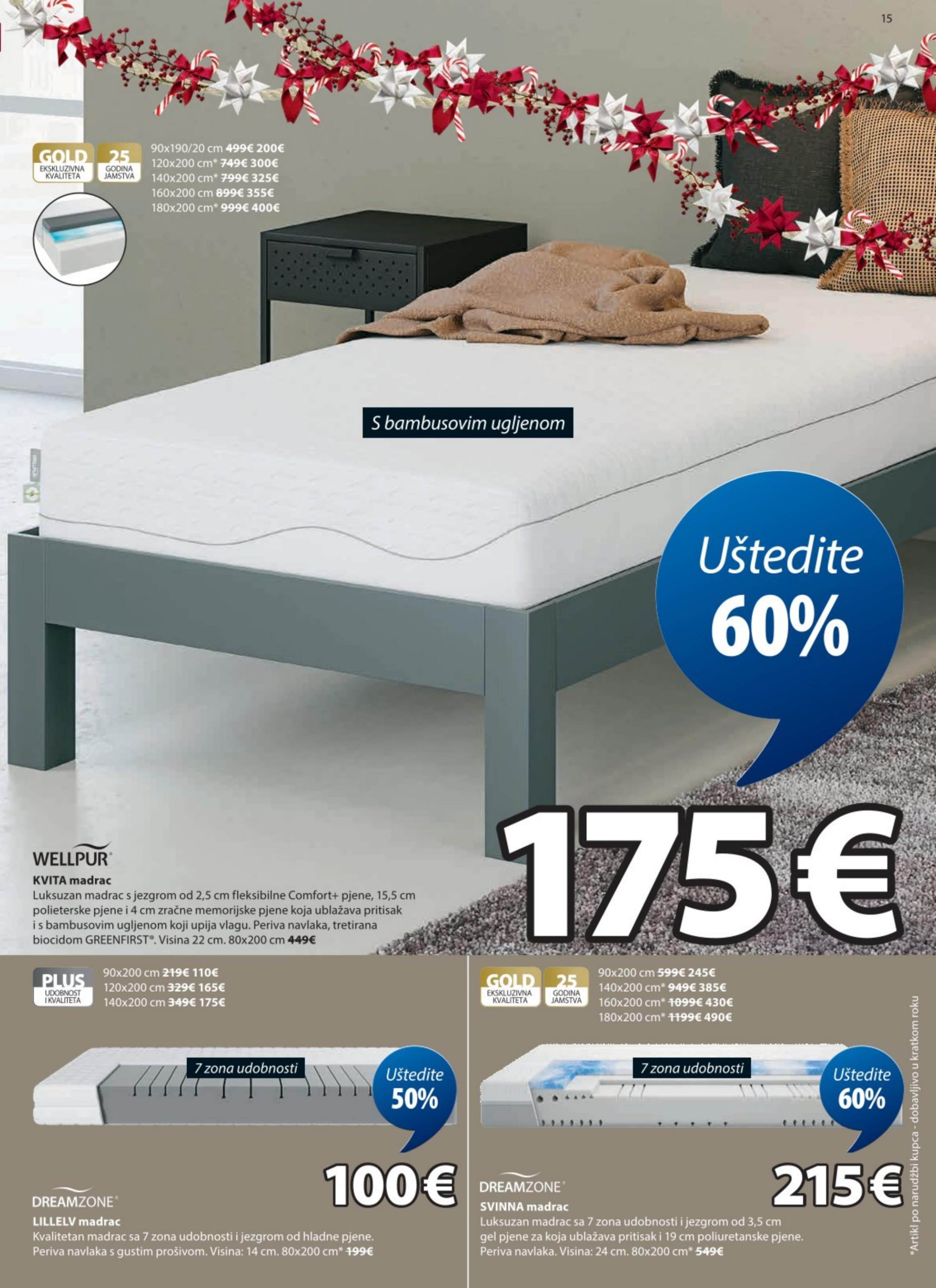 Stranica 15. Jysk kataloga - Akcije od 10.12. do 30.12.2025.