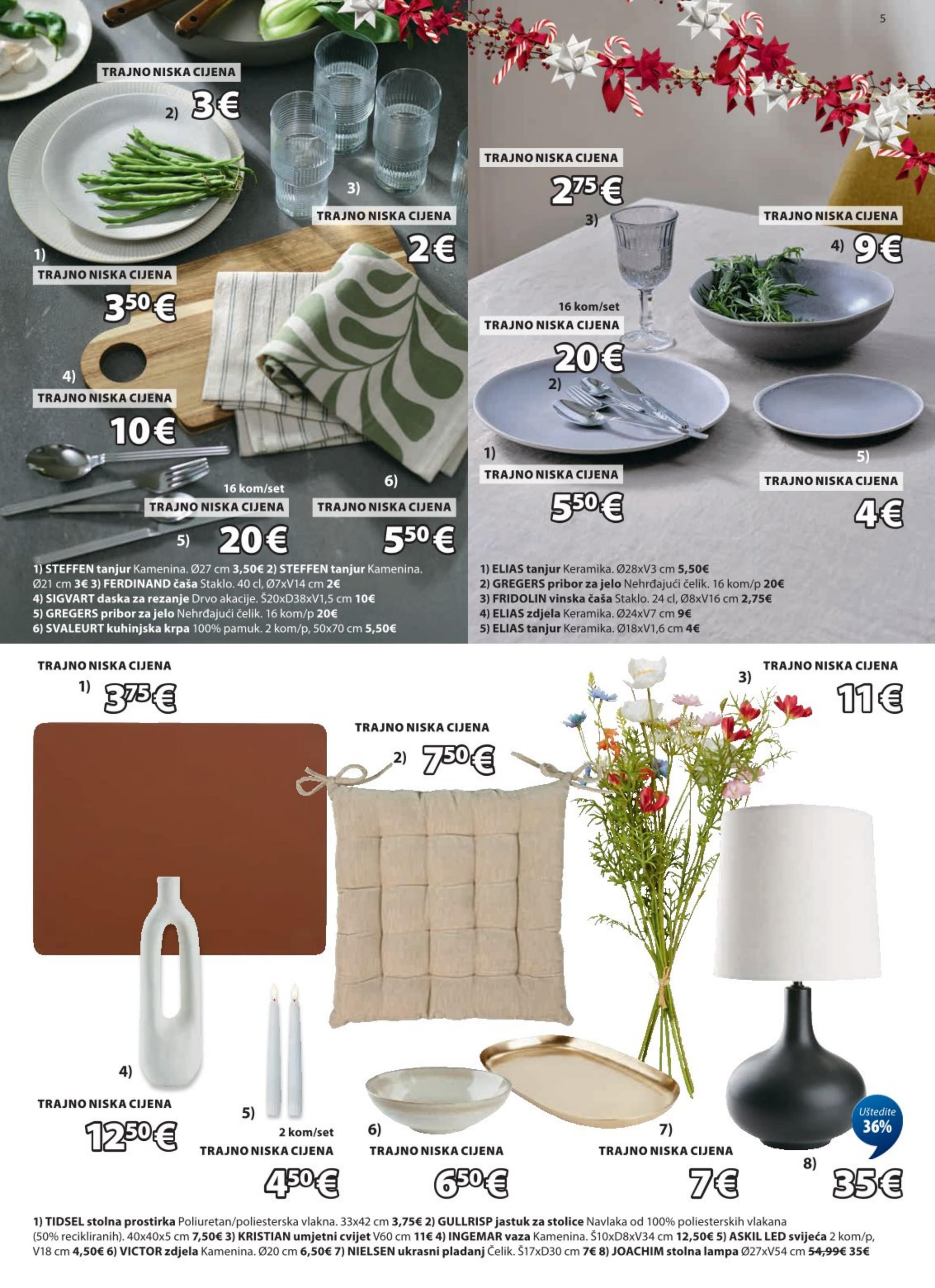 Page from catalog: Izvrsna Božićna ponuda