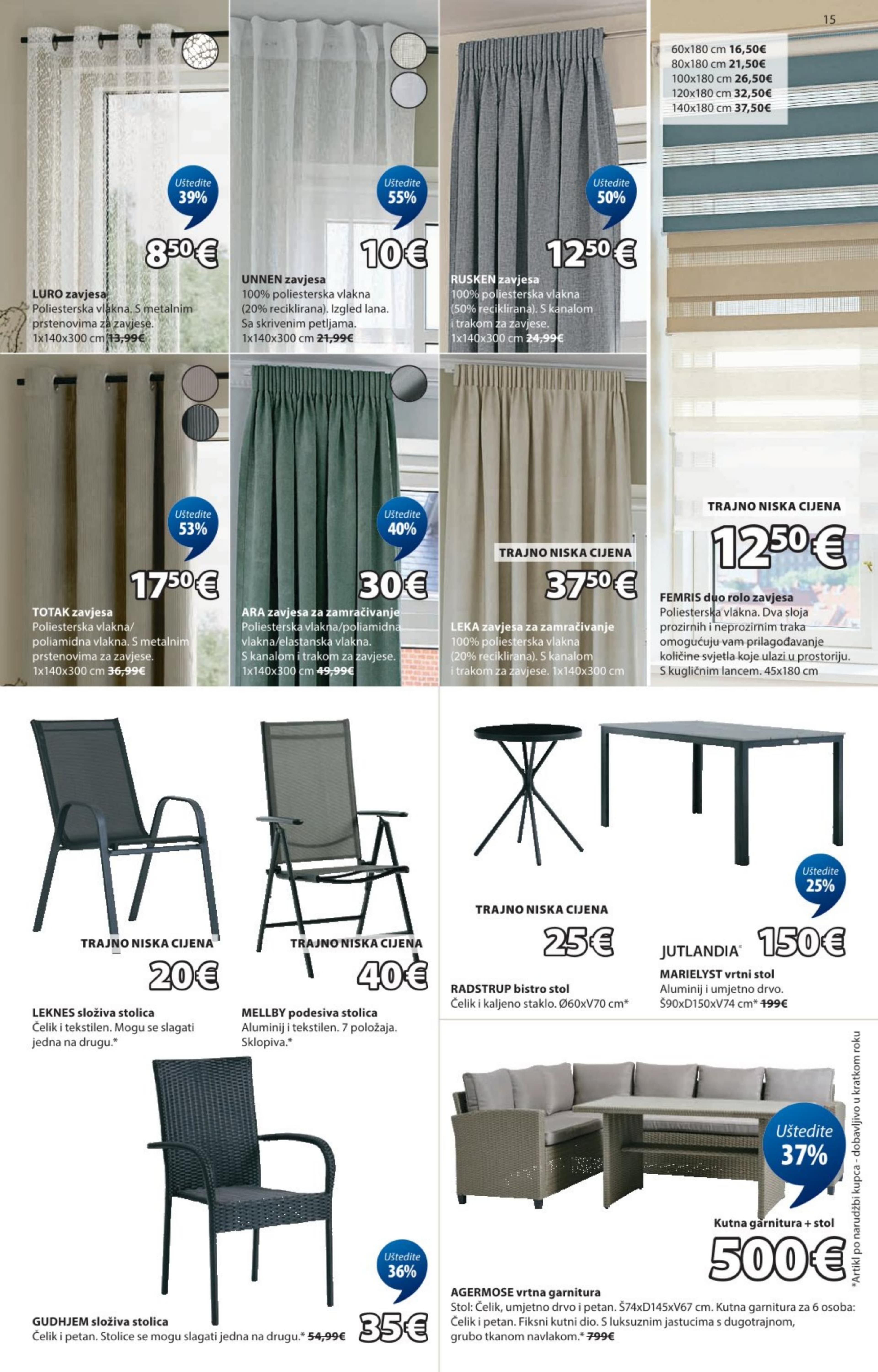 Stranica 15. Jysk kataloga - od 31.12. do 01.02.2026.