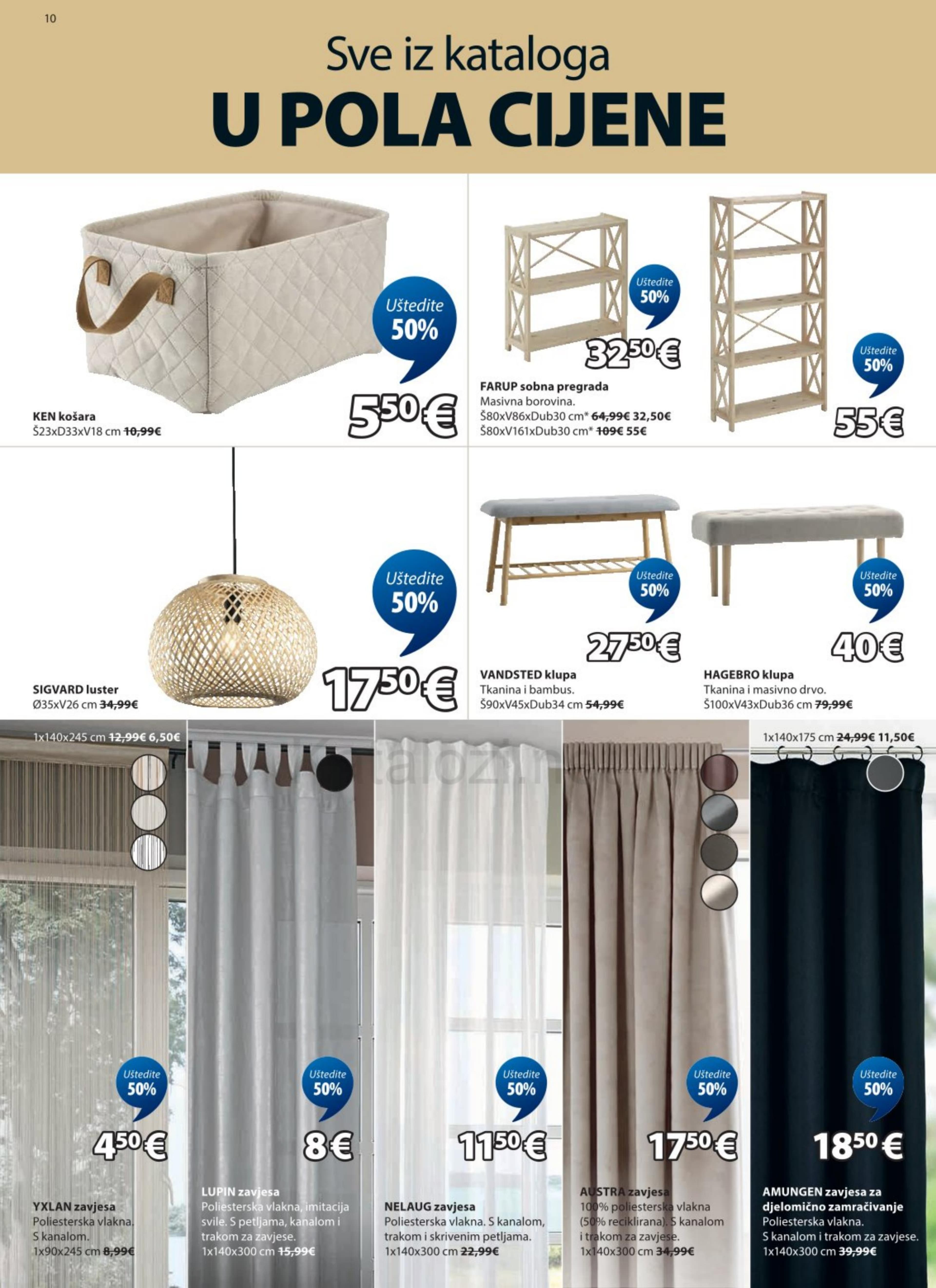 Stranica 10. Jysk kataloga -  Sve u pola cijene