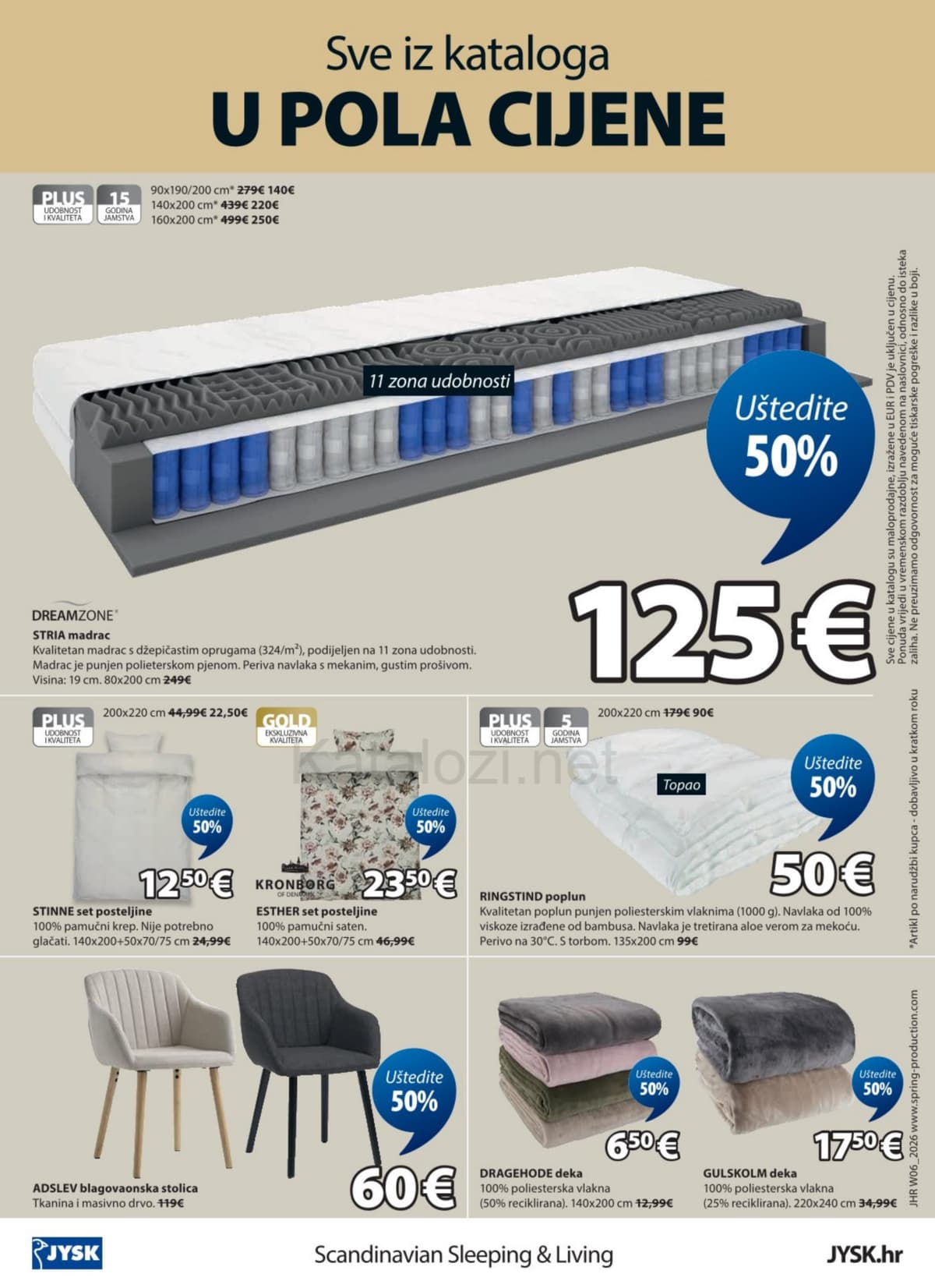 Stranica 12. Jysk kataloga -  Sve u pola cijene