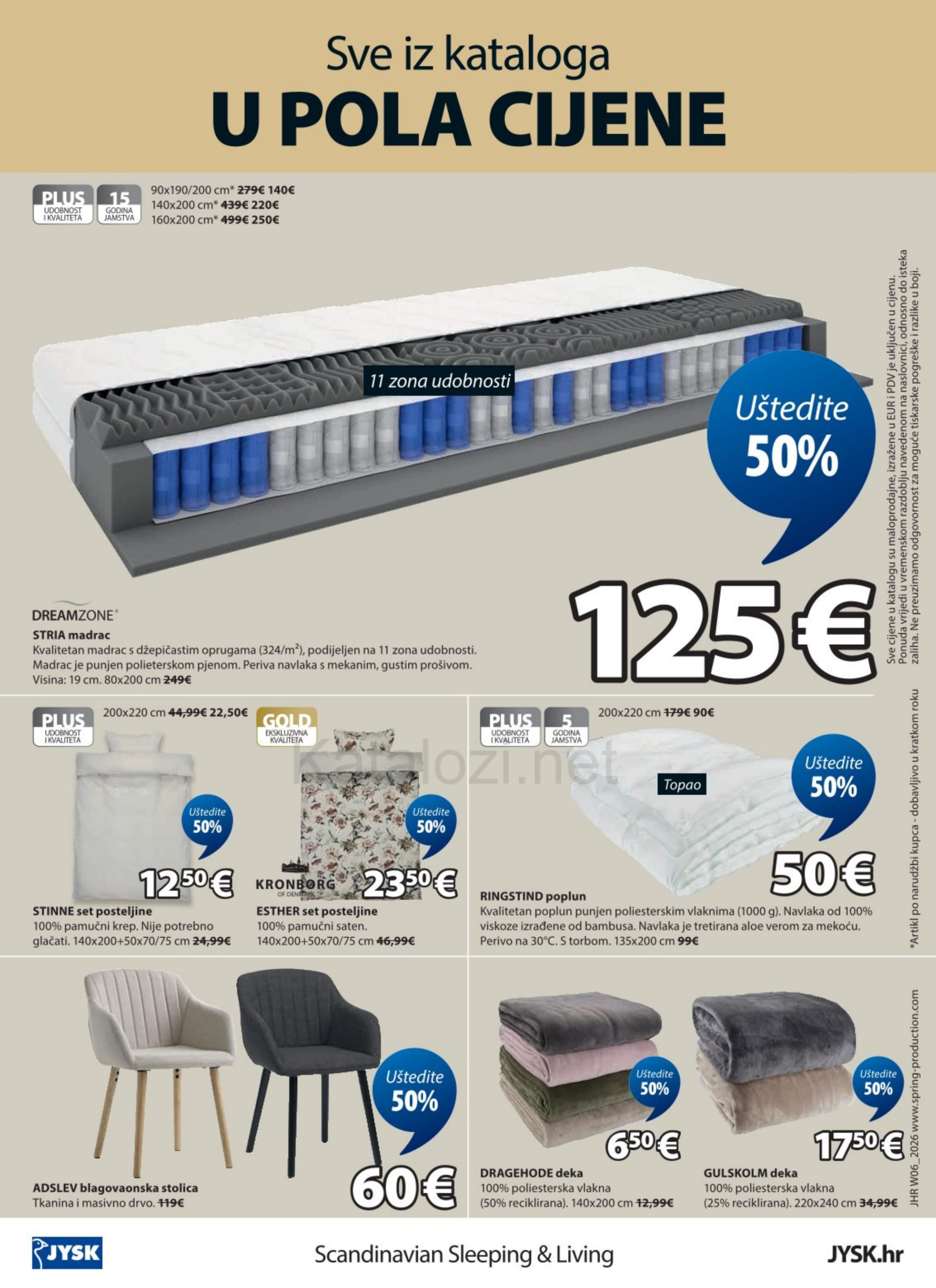 Stranica 12. Jysk kataloga -  Sve u pola cijene