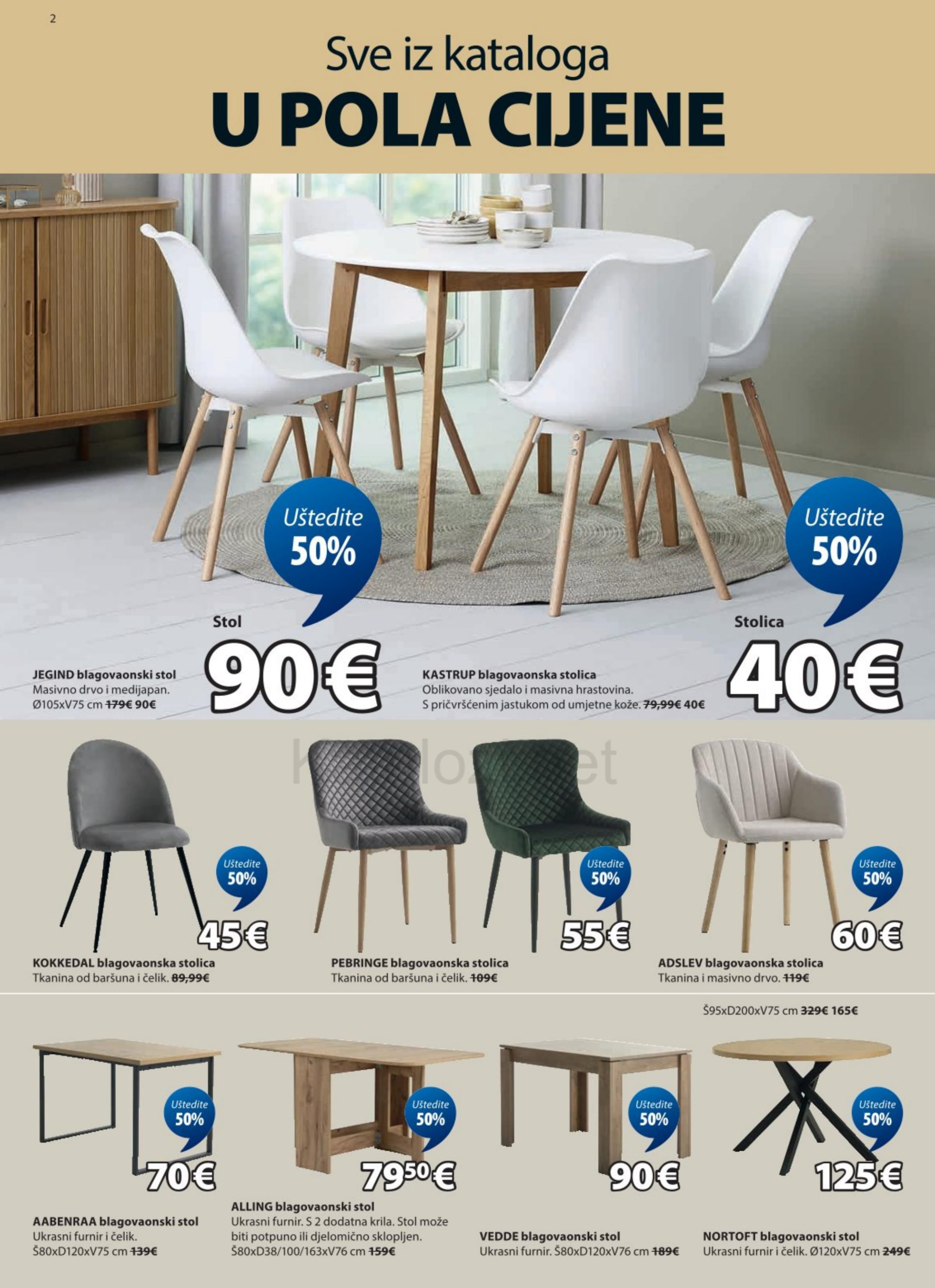 Stranica 2. Jysk kataloga -  Sve u pola cijene
