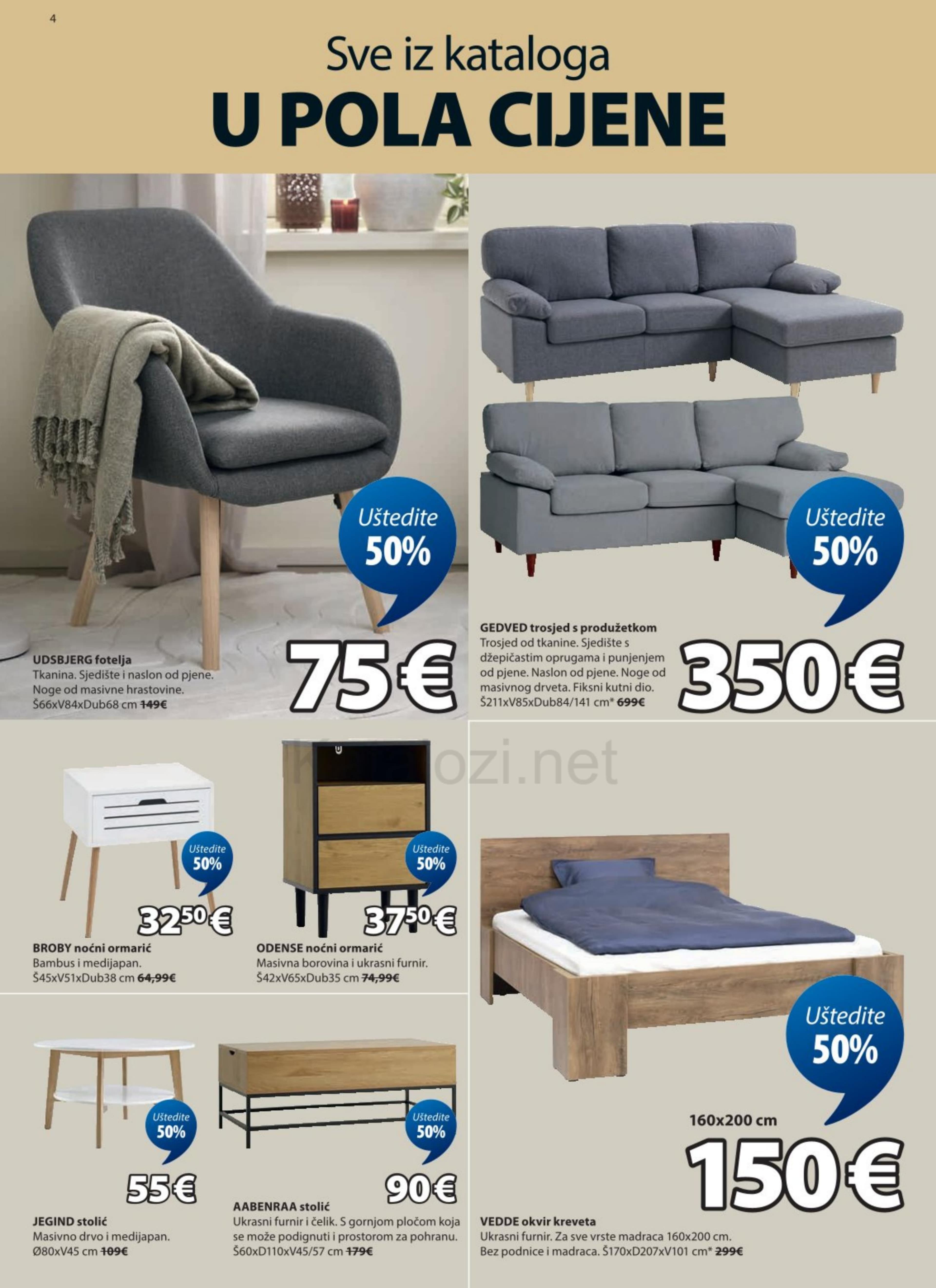 Stranica 4. Jysk kataloga -  Sve u pola cijene