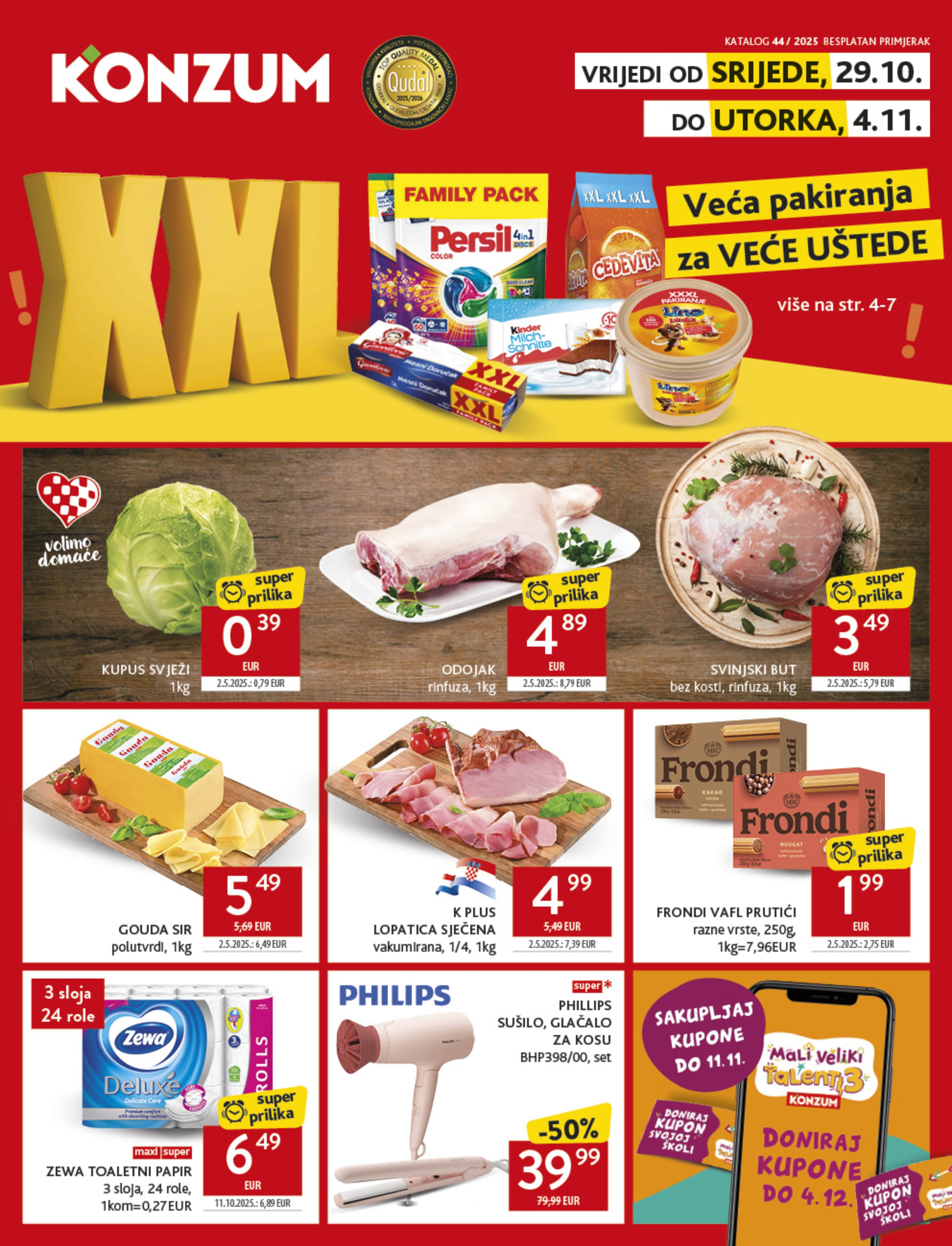 Stranica 1. Konzum kataloga - Akcije od 29.10. do 04.11.2025.