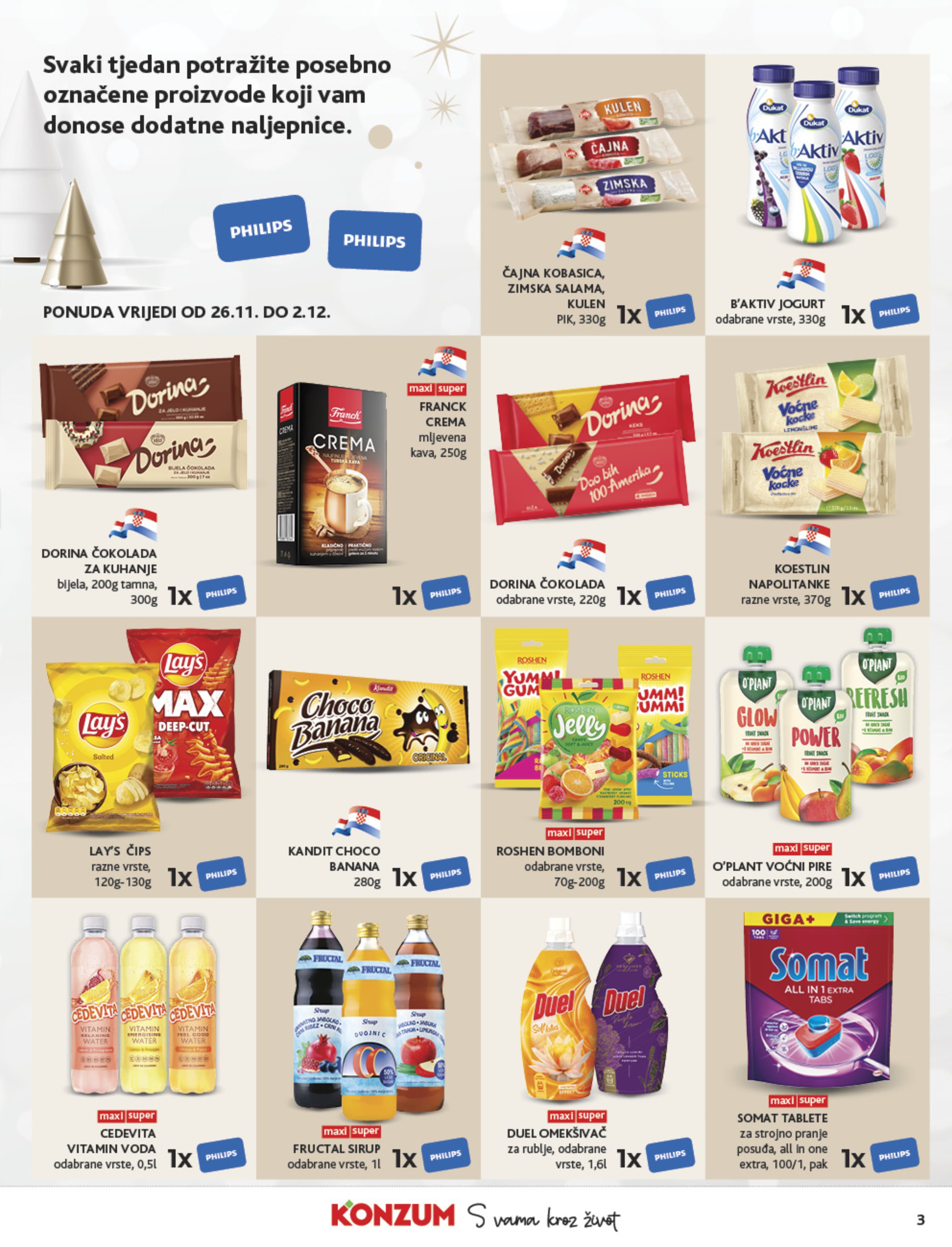 Stranica 3. Konzum kataloga - Akcije od 26.11. do 02.12.2025.