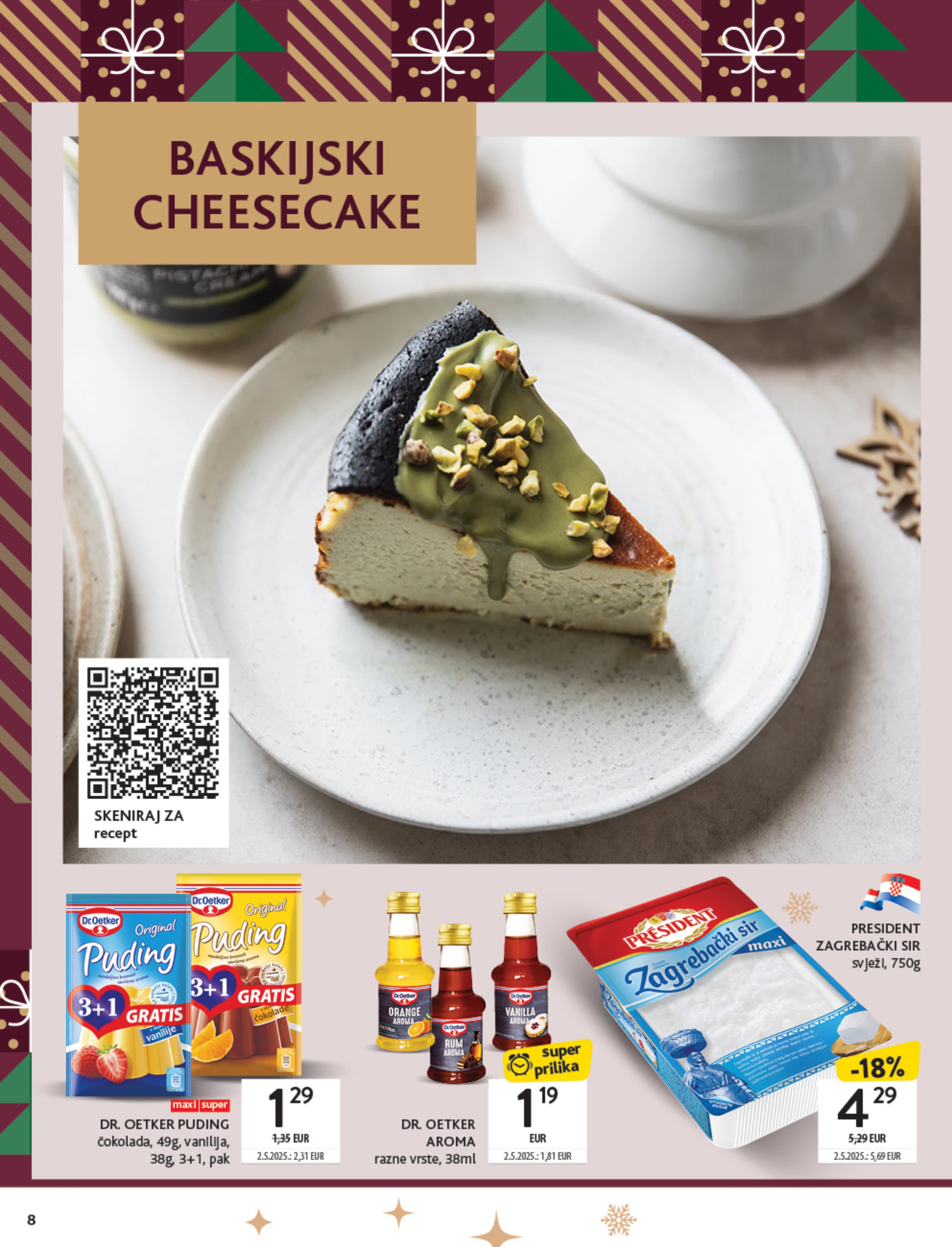 Page from catalog: Bozićni kolači