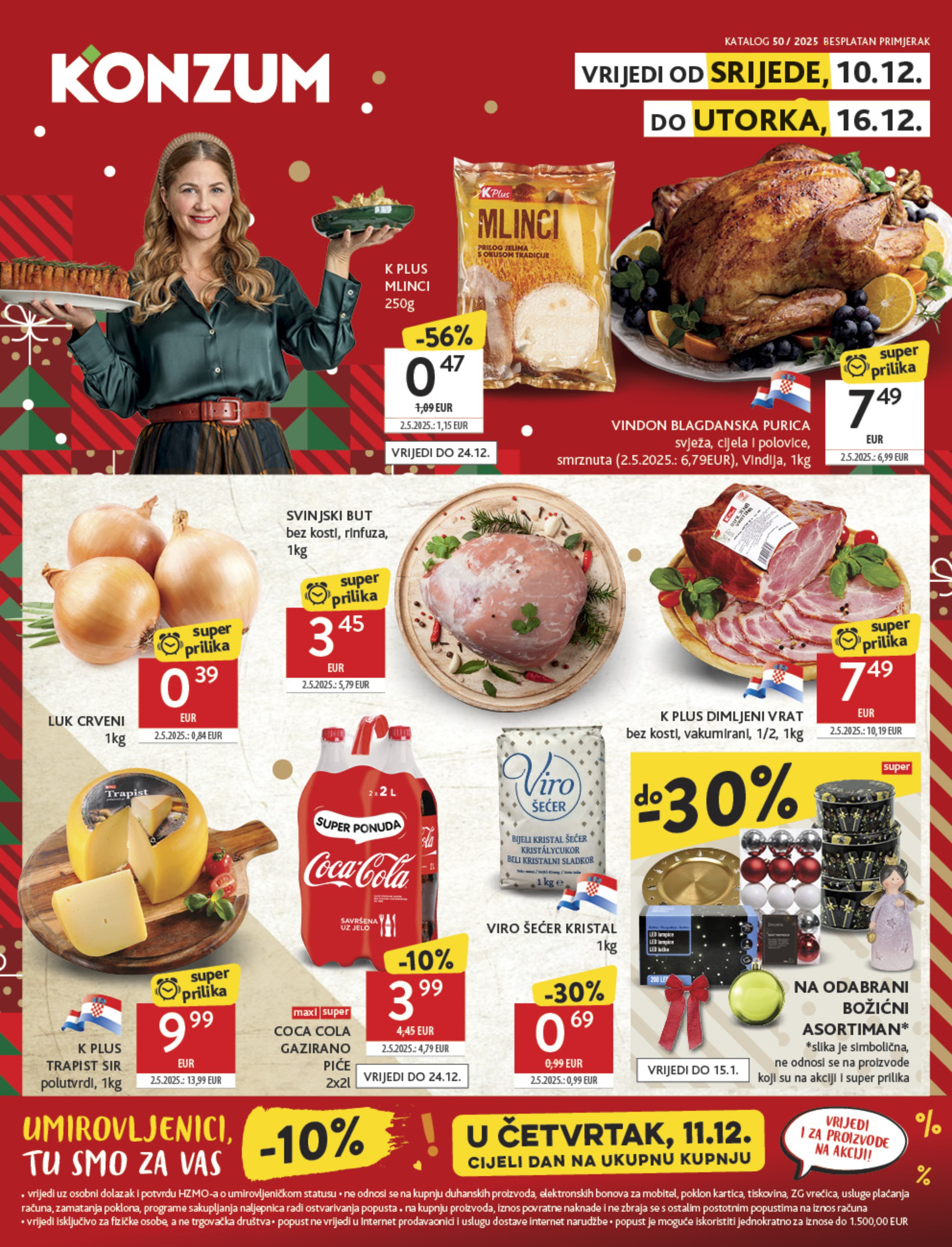 Stranica 1. Konzum kataloga - Akcije od 10.12. do 16.12.2025.
