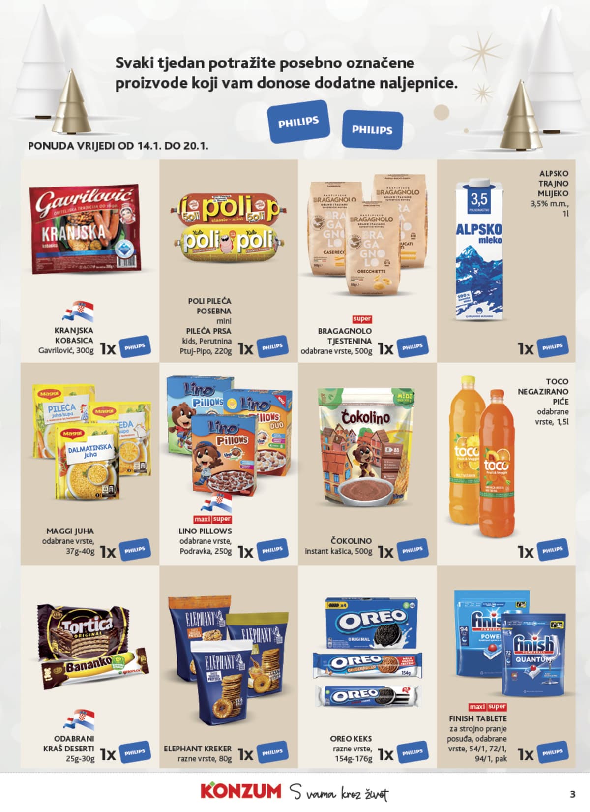 Stranica 3. Konzum kataloga - Akcijska ponuda od 14.02.2026.