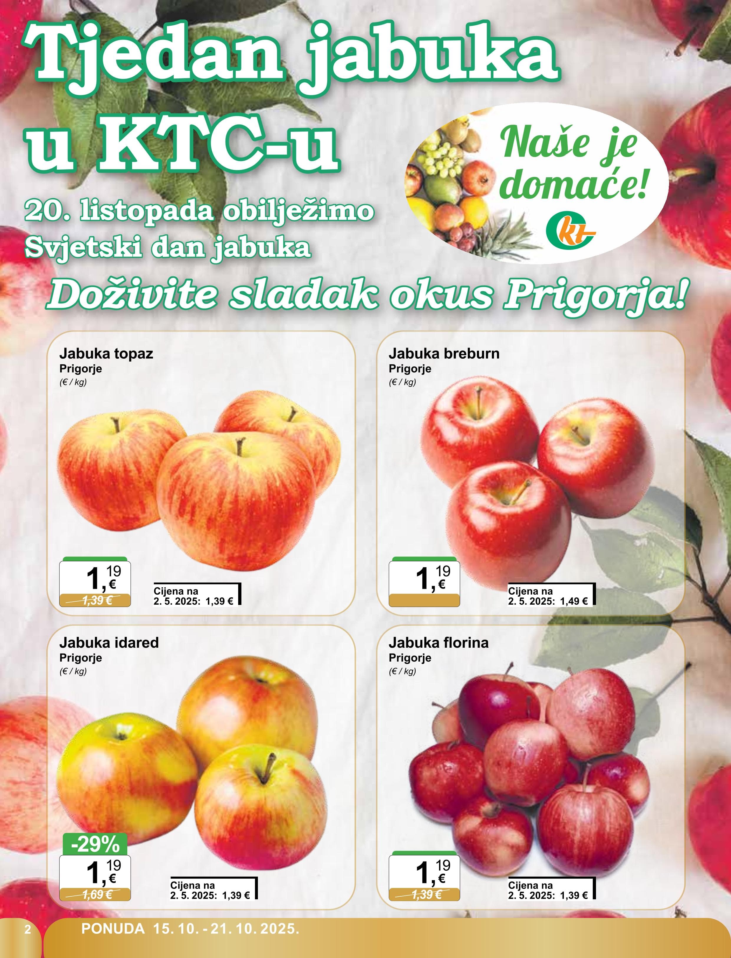 Stranica 2. KTC kataloga - Akcije od 15.10. do 21.10.2025.