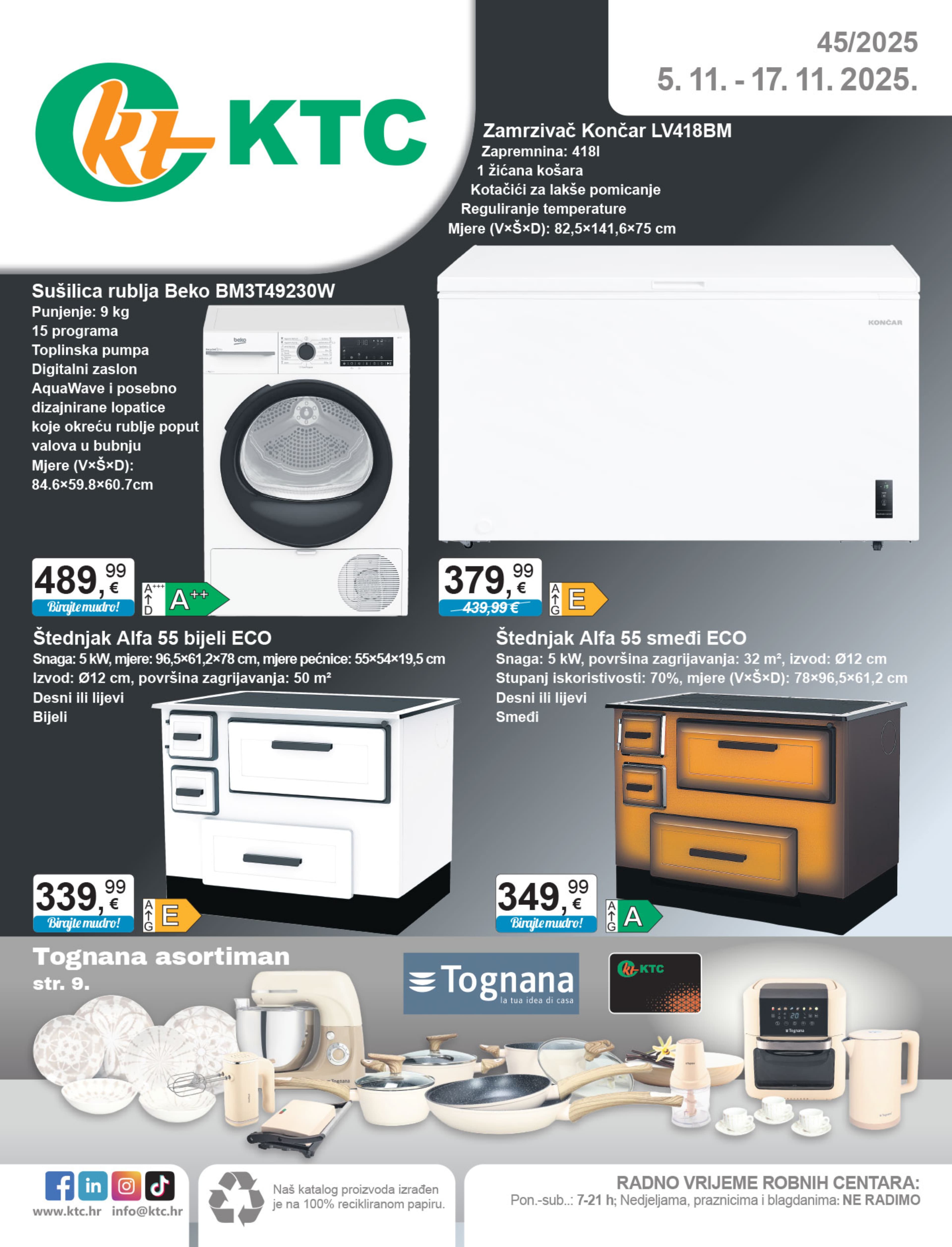 Stranica 1. KTC kataloga - Akcije od 05.11. do 17.11.2025.