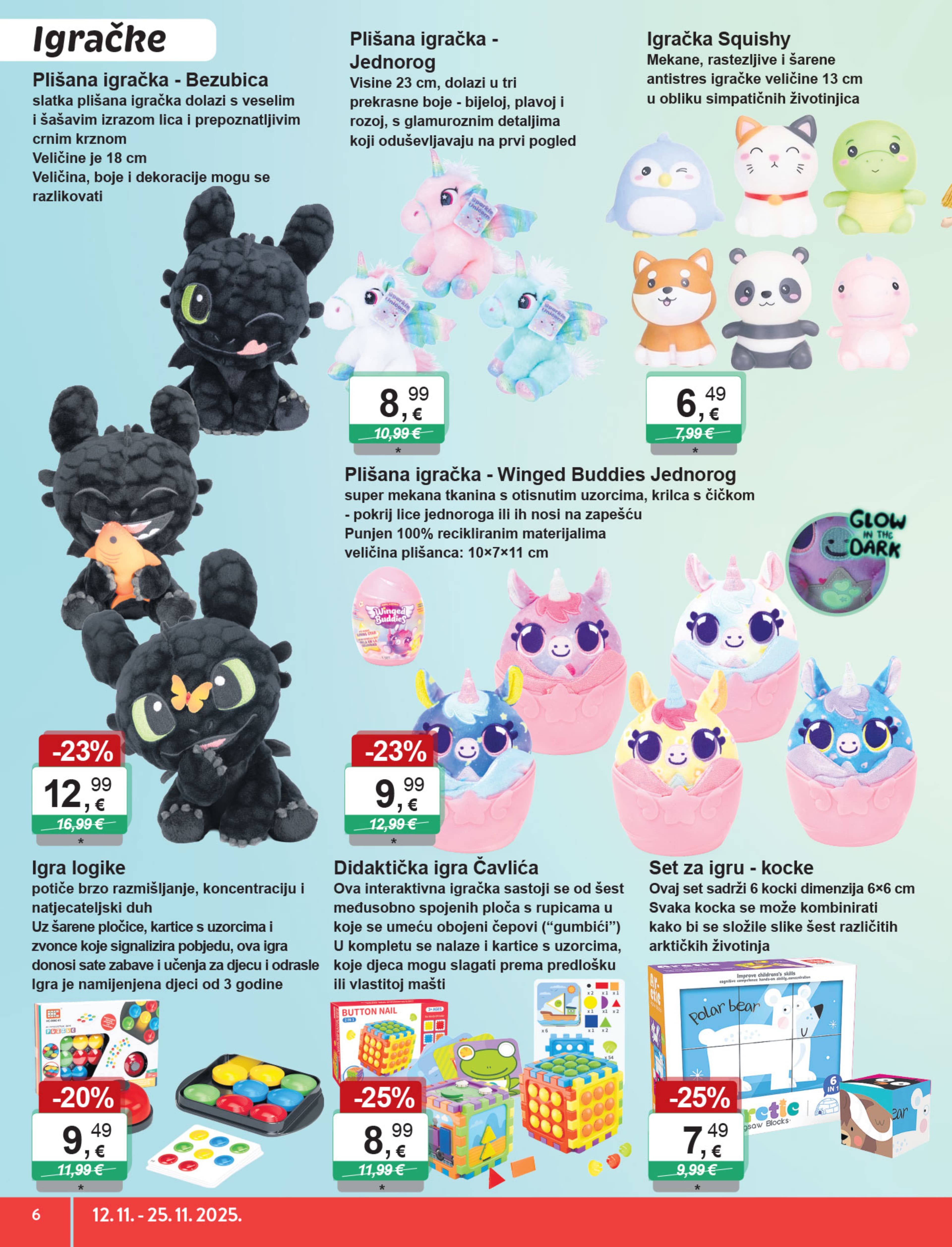 Page from catalog: Igračke, tekstil i advent