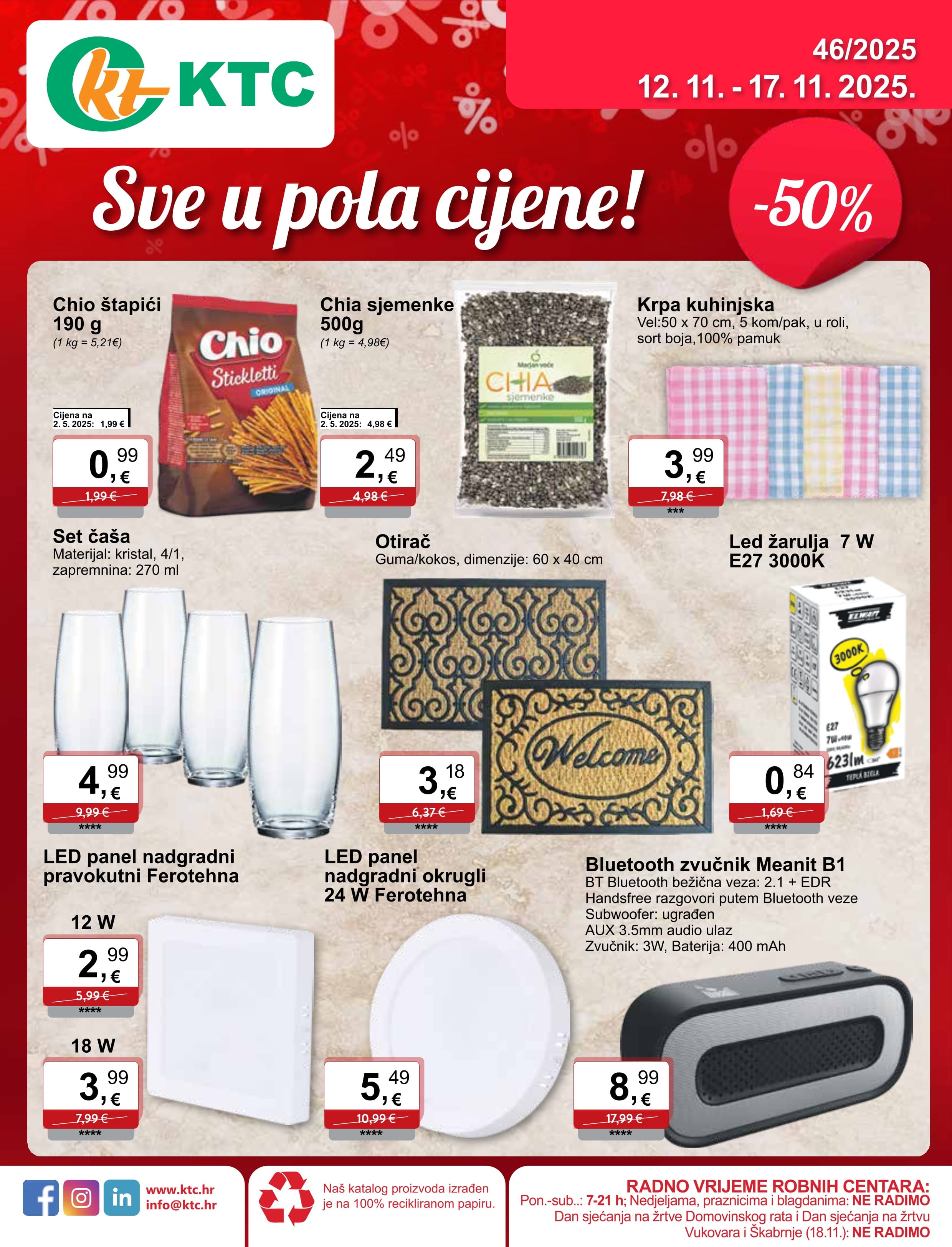 Page from catalog: Sve u pola cijene