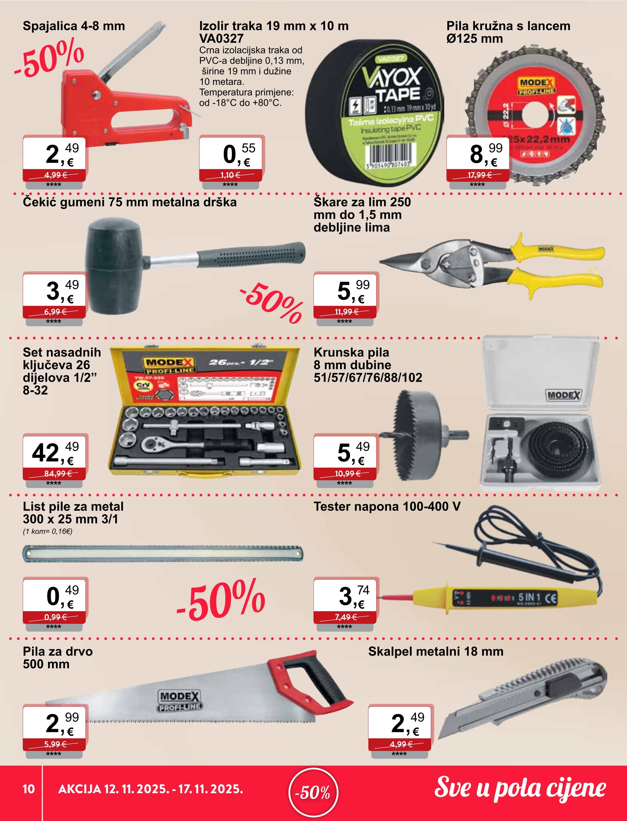 Page from catalog: Sve u pola cijene