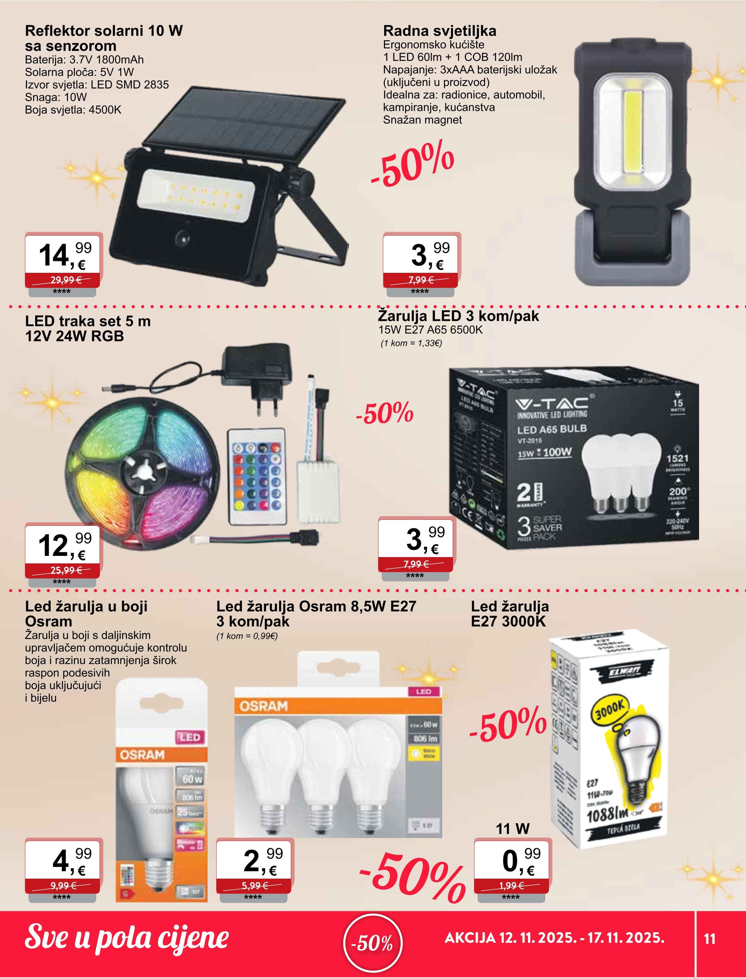 Page from catalog: Sve u pola cijene