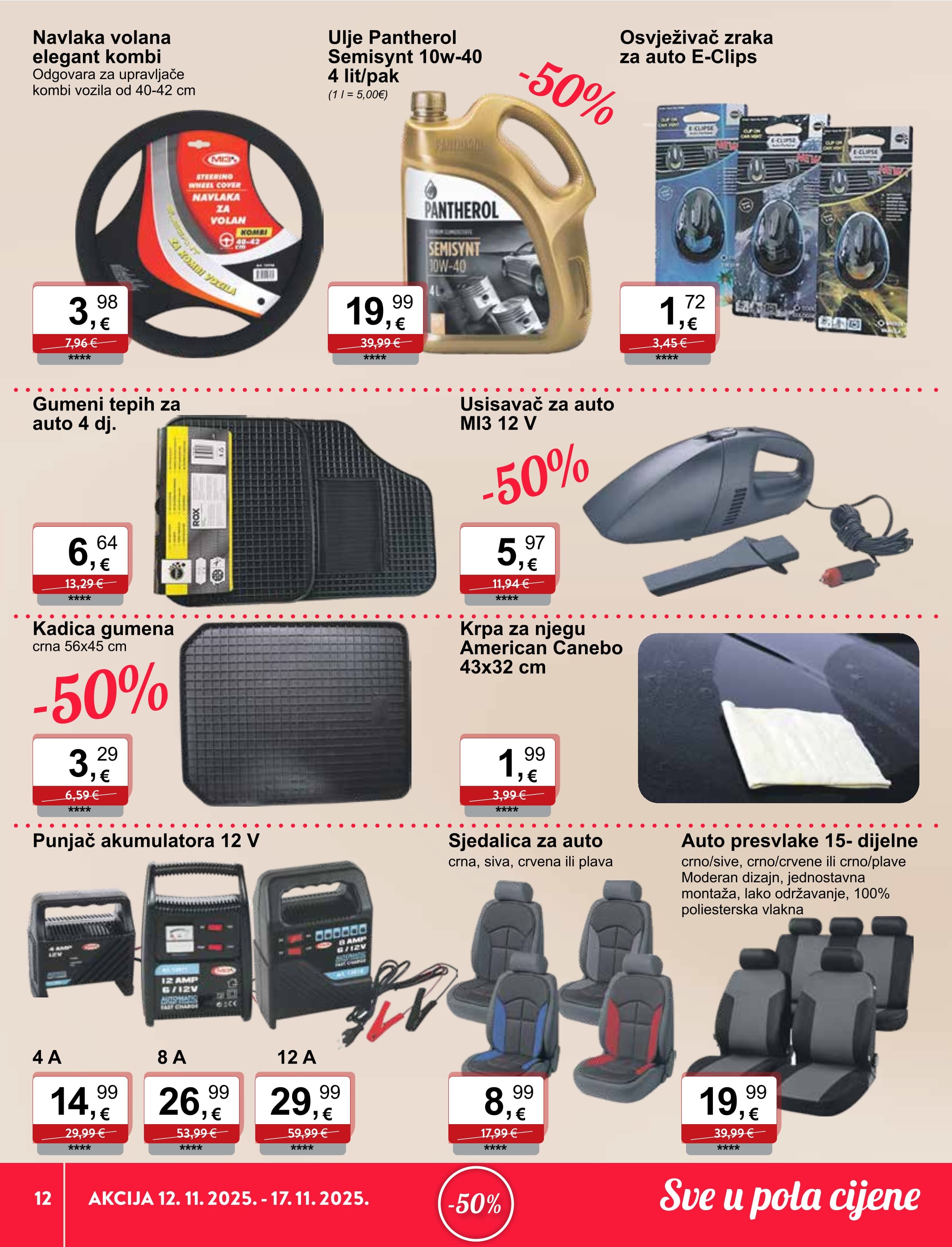Page from catalog: Sve u pola cijene