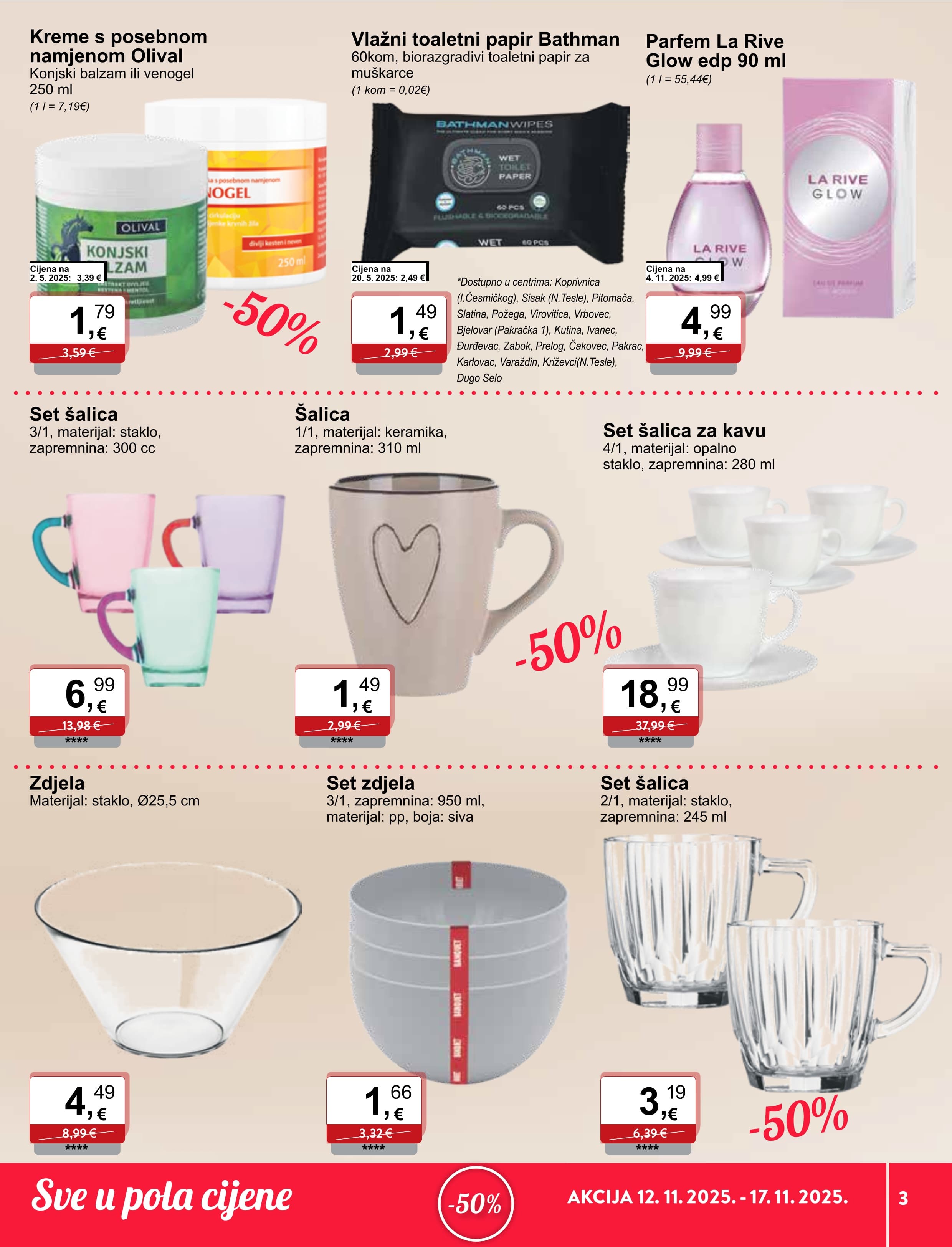 Page from catalog: Sve u pola cijene