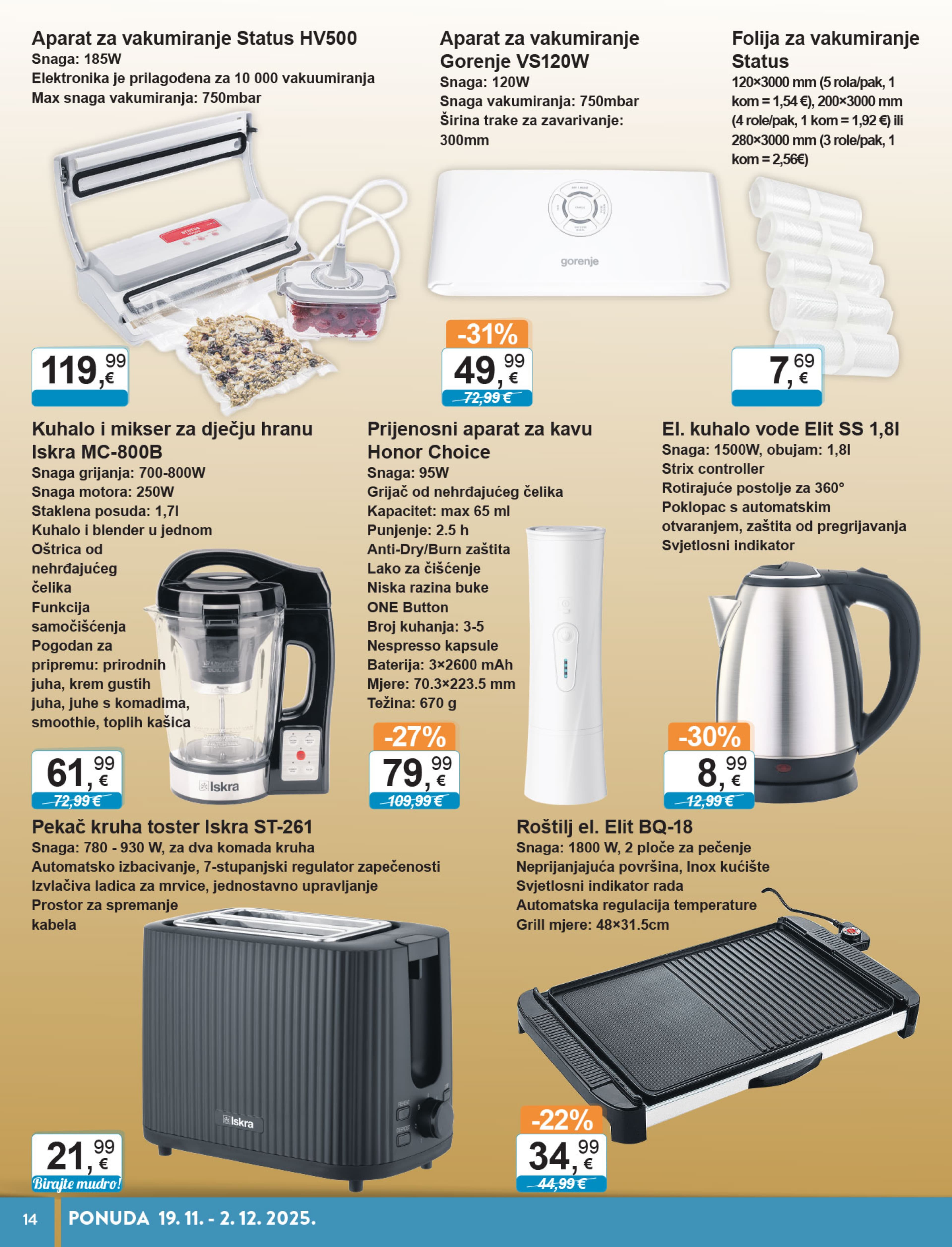 Page from catalog: Tehnika i posuđe