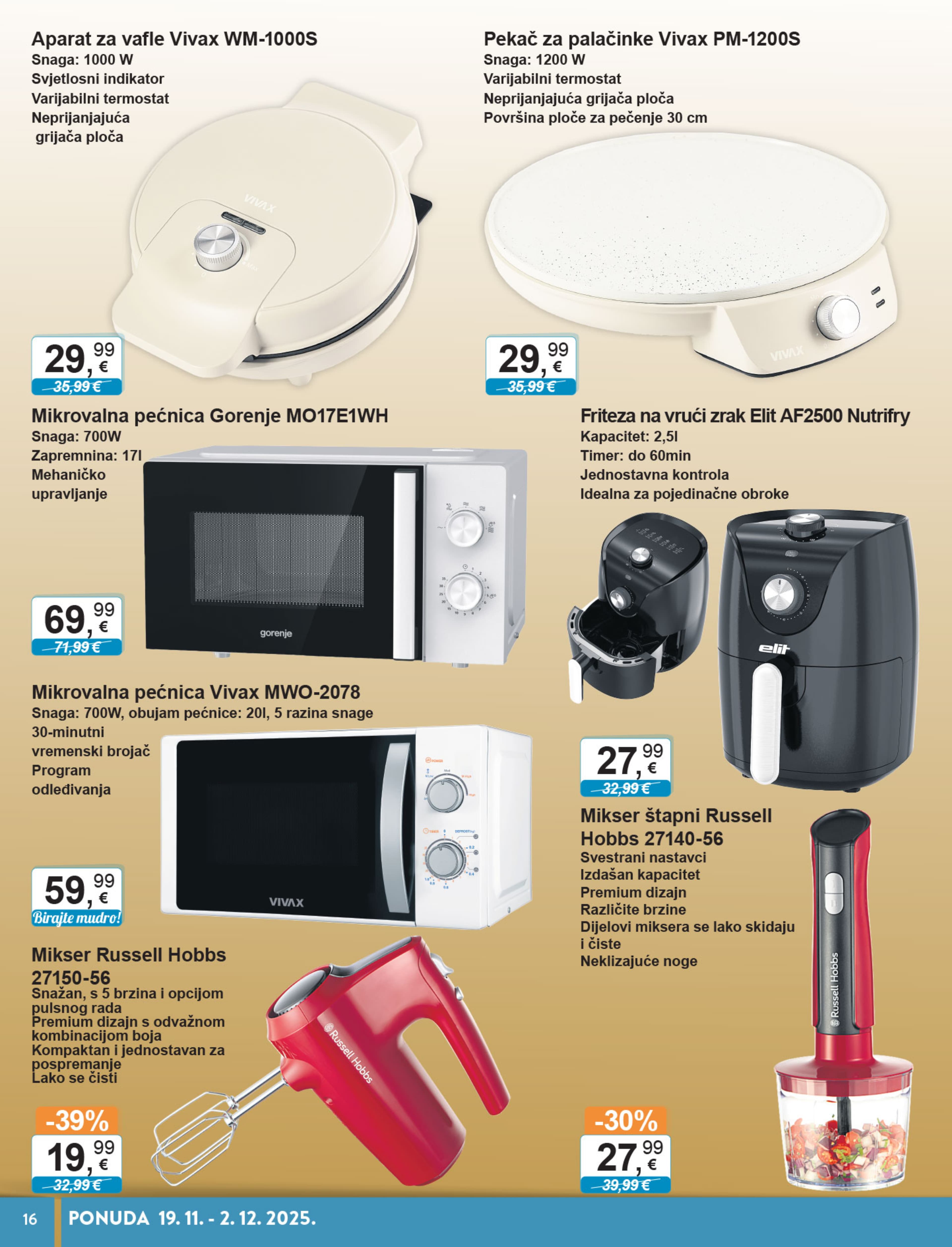 Page from catalog: Tehnika i posuđe