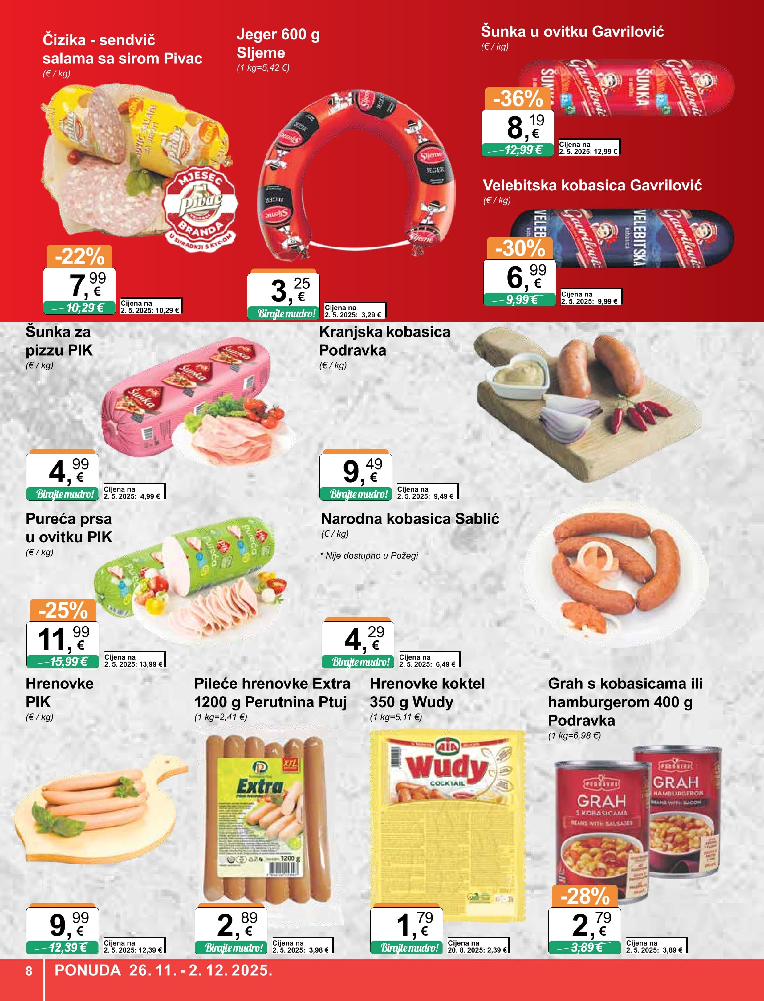 Stranica 8. KTC kataloga - Akcije od 26.11. do 02.12.2025.