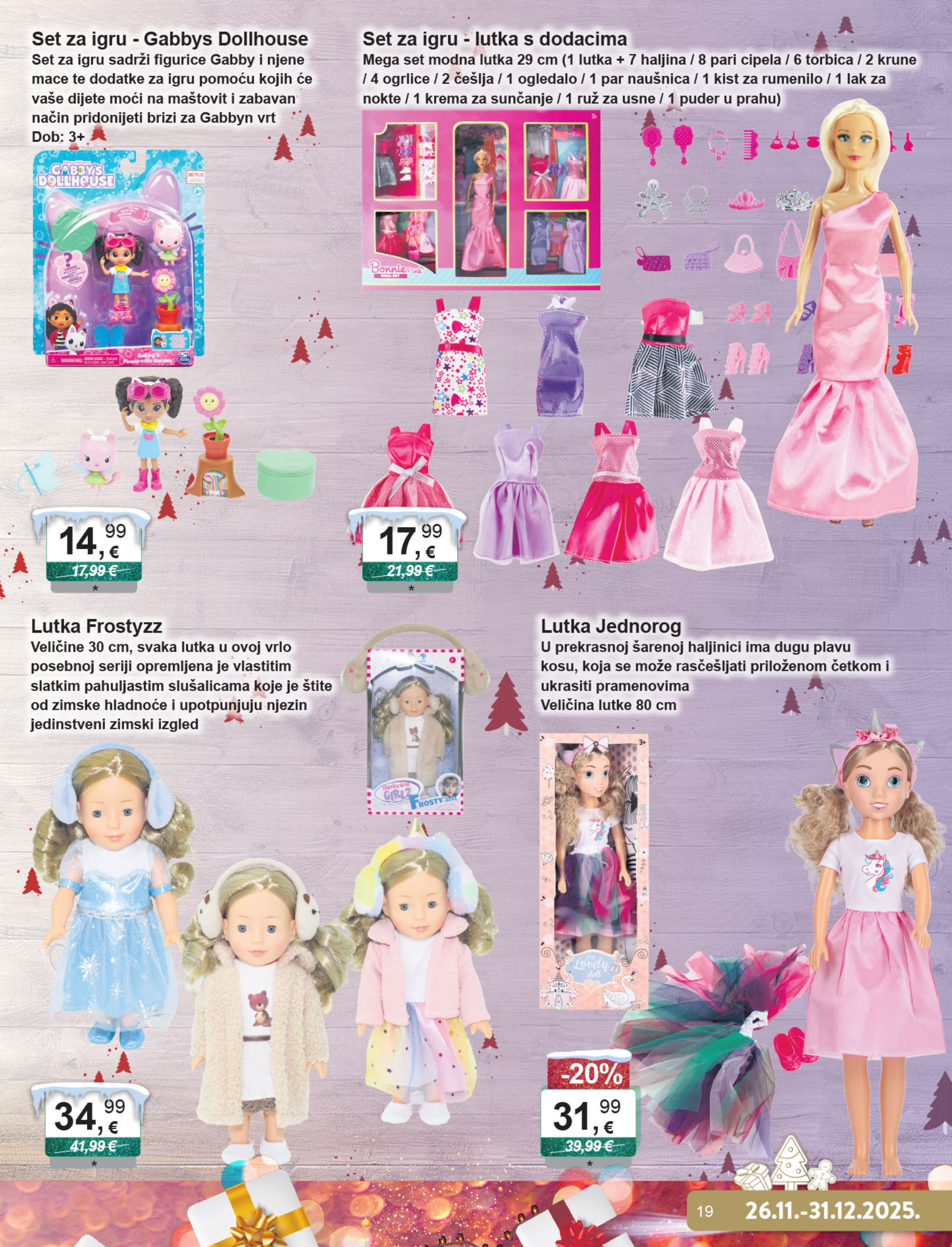 Page from catalog: Božićni katalog igračaka