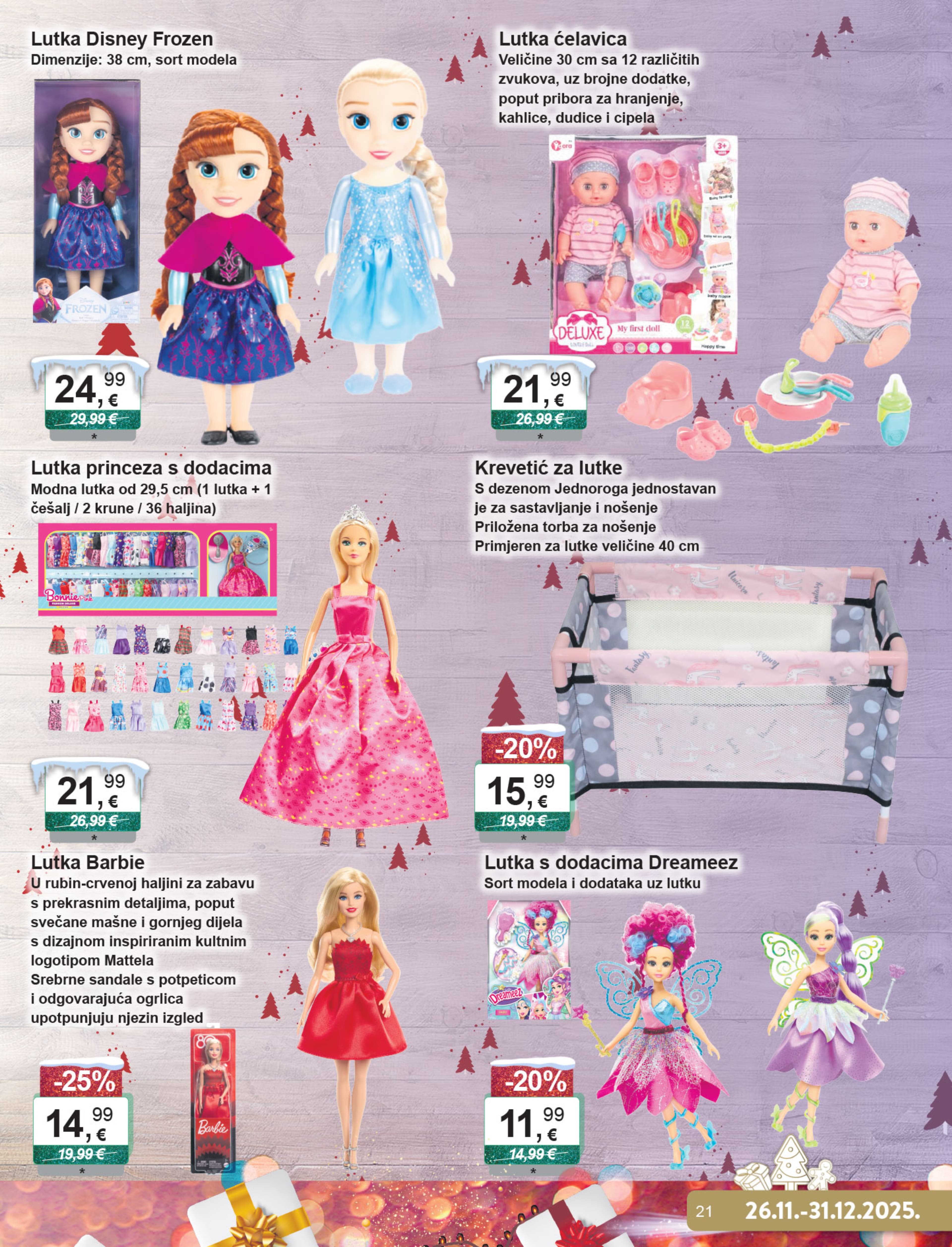 Page from catalog: Božićni katalog igračaka