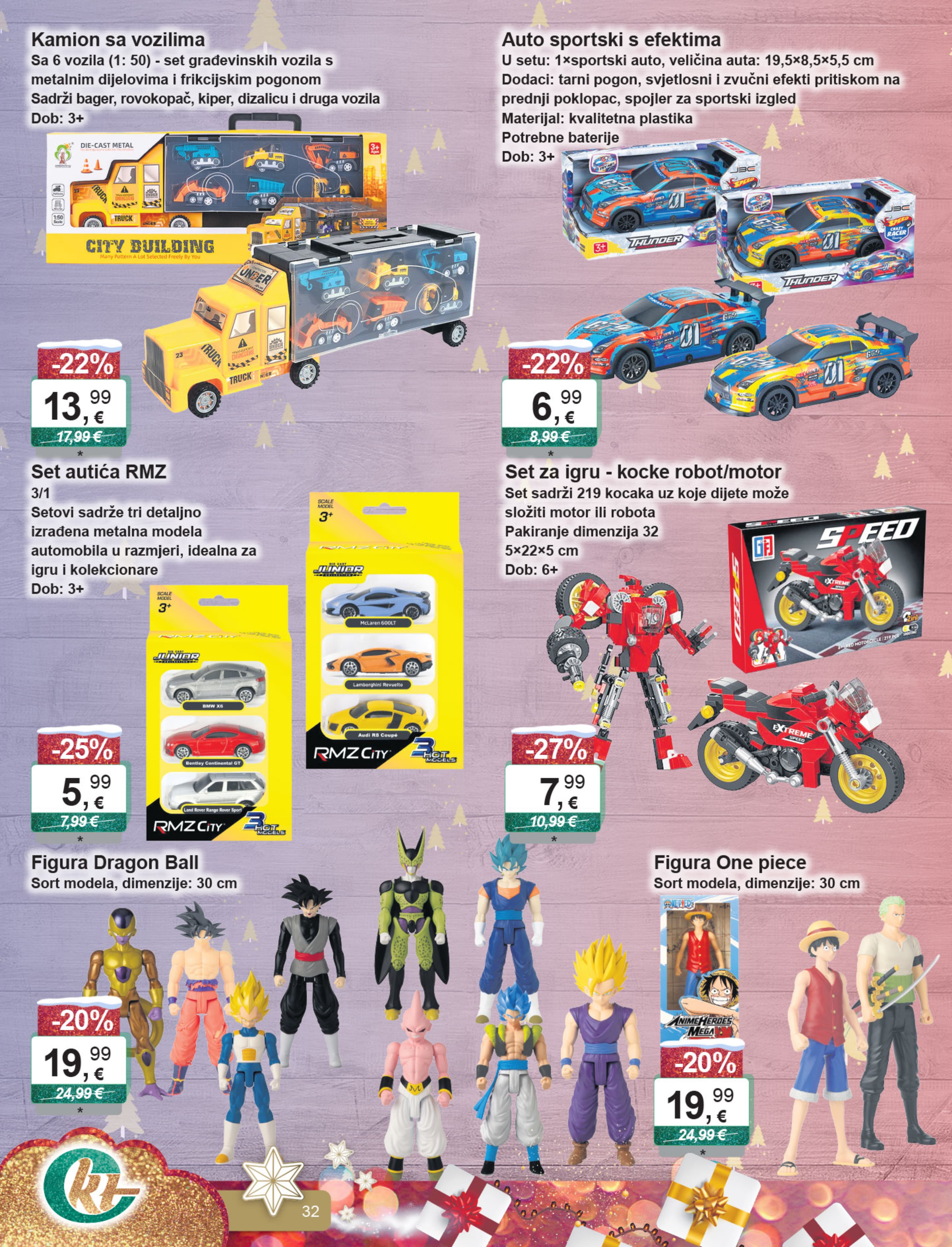 Page from catalog: Božićni katalog igračaka