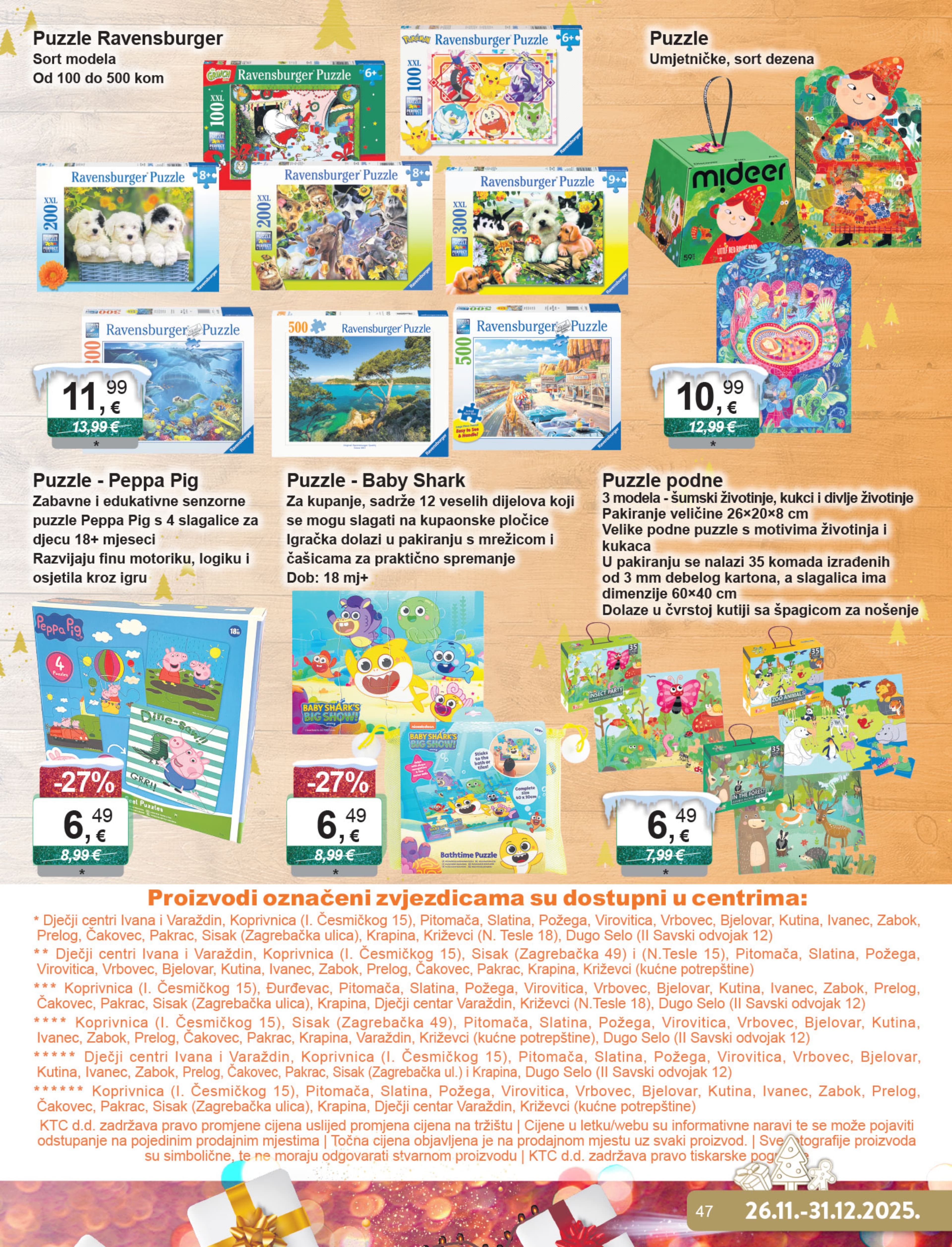 Page from catalog: Božićni katalog igračaka