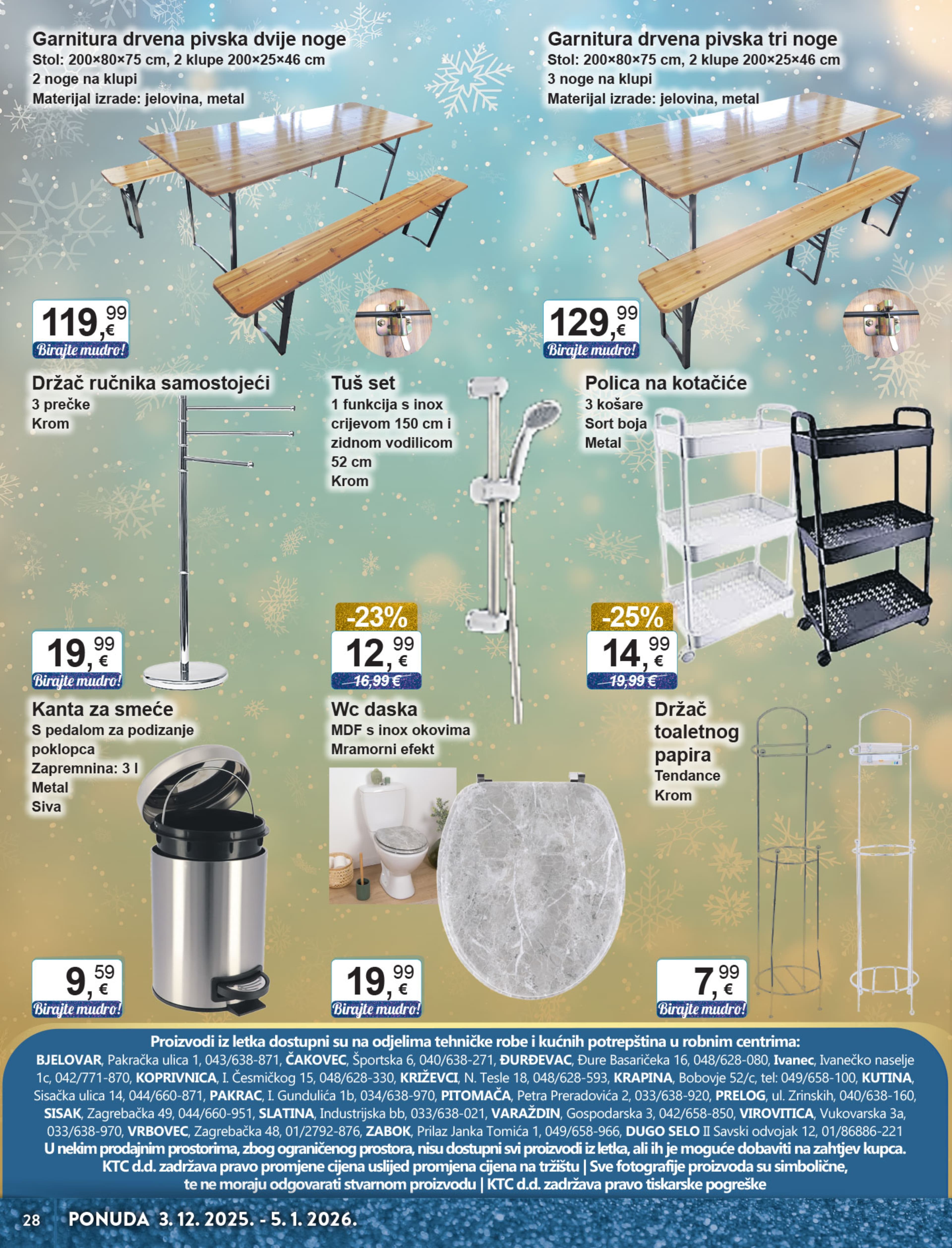 Stranica 28. KTC kataloga - Akcije od 03.12. do 05.01.2026.