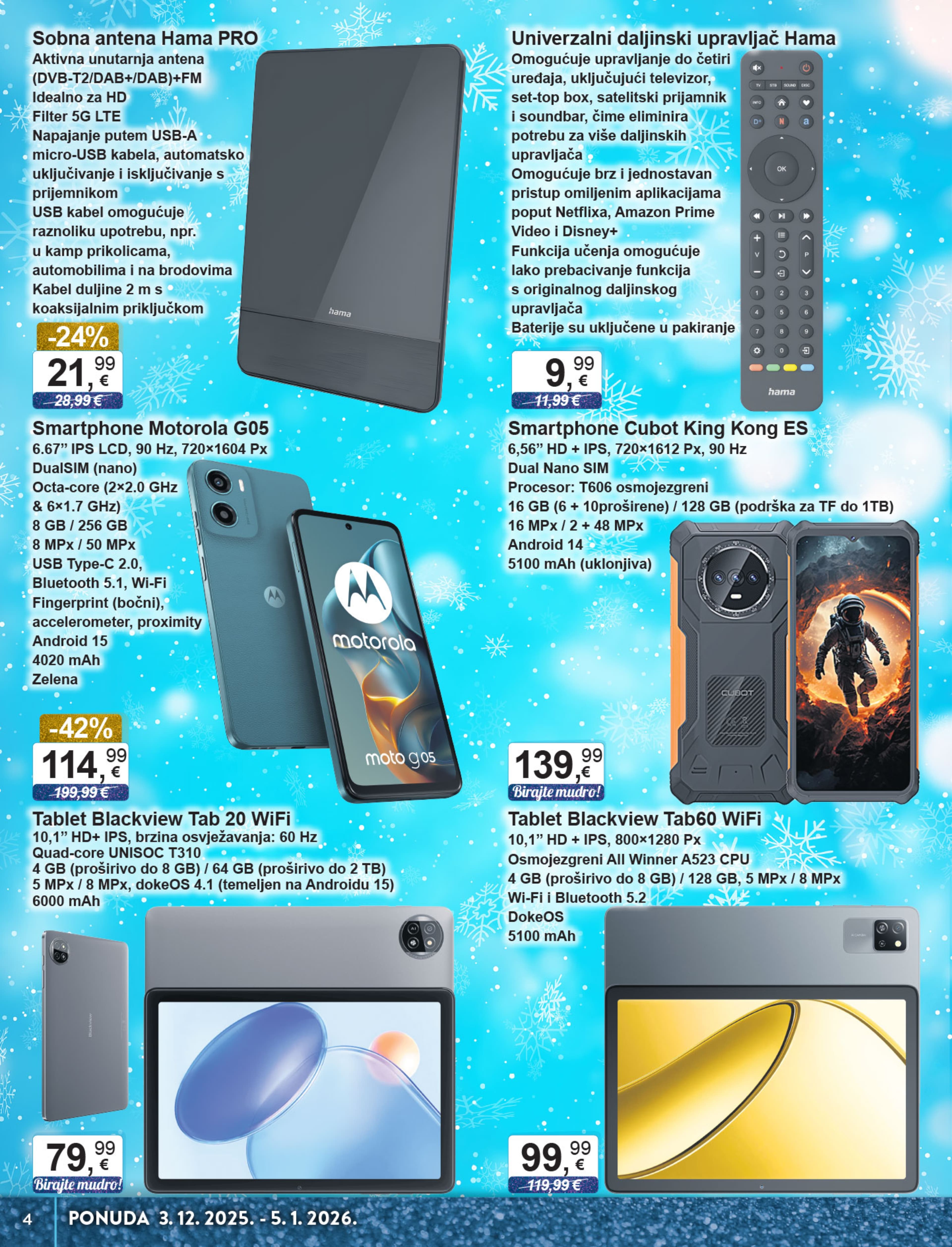 Page from catalog: Tehnika i posuđe