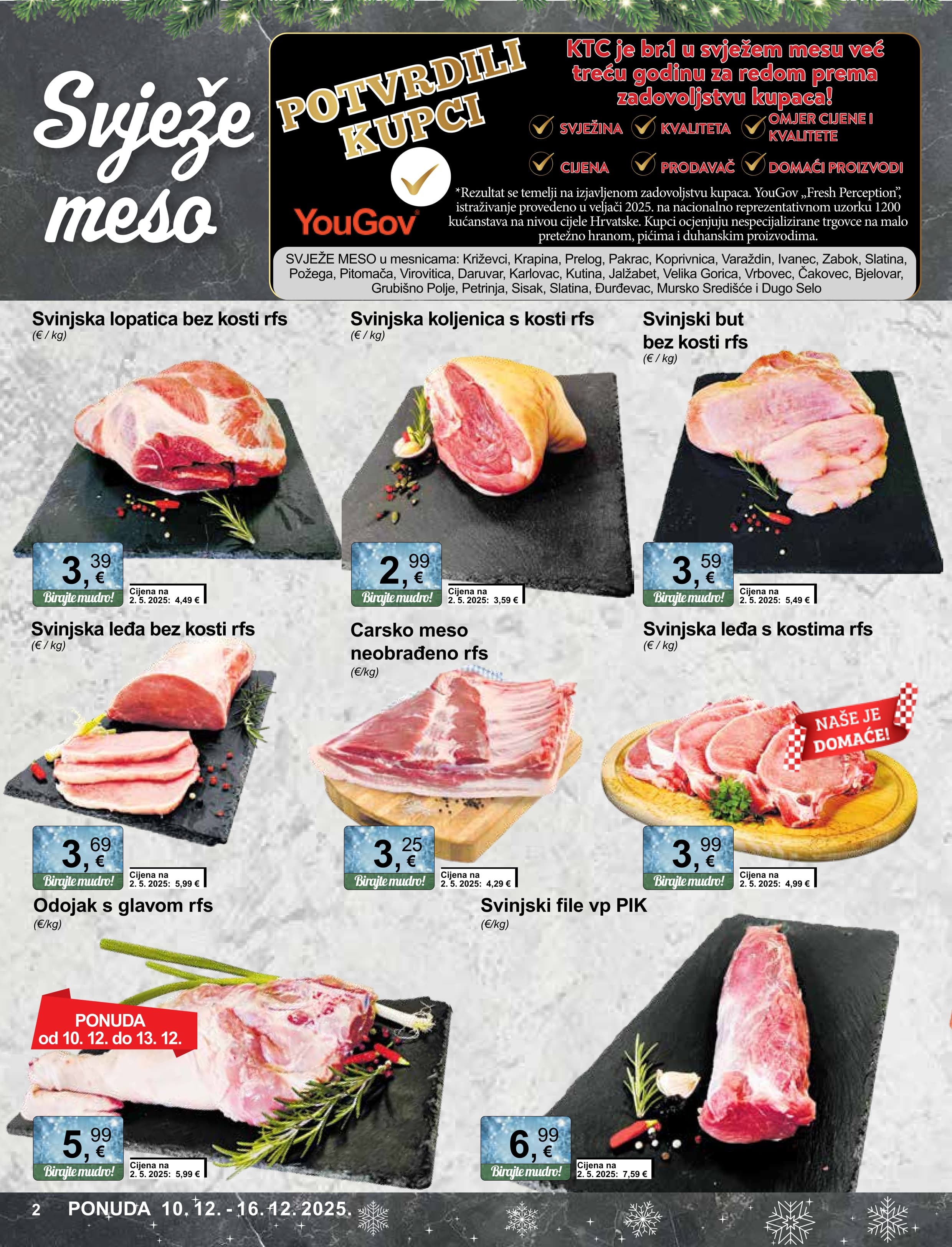 Stranica 2. KTC kataloga - Akcije od 10.12. do 16.12.2025.