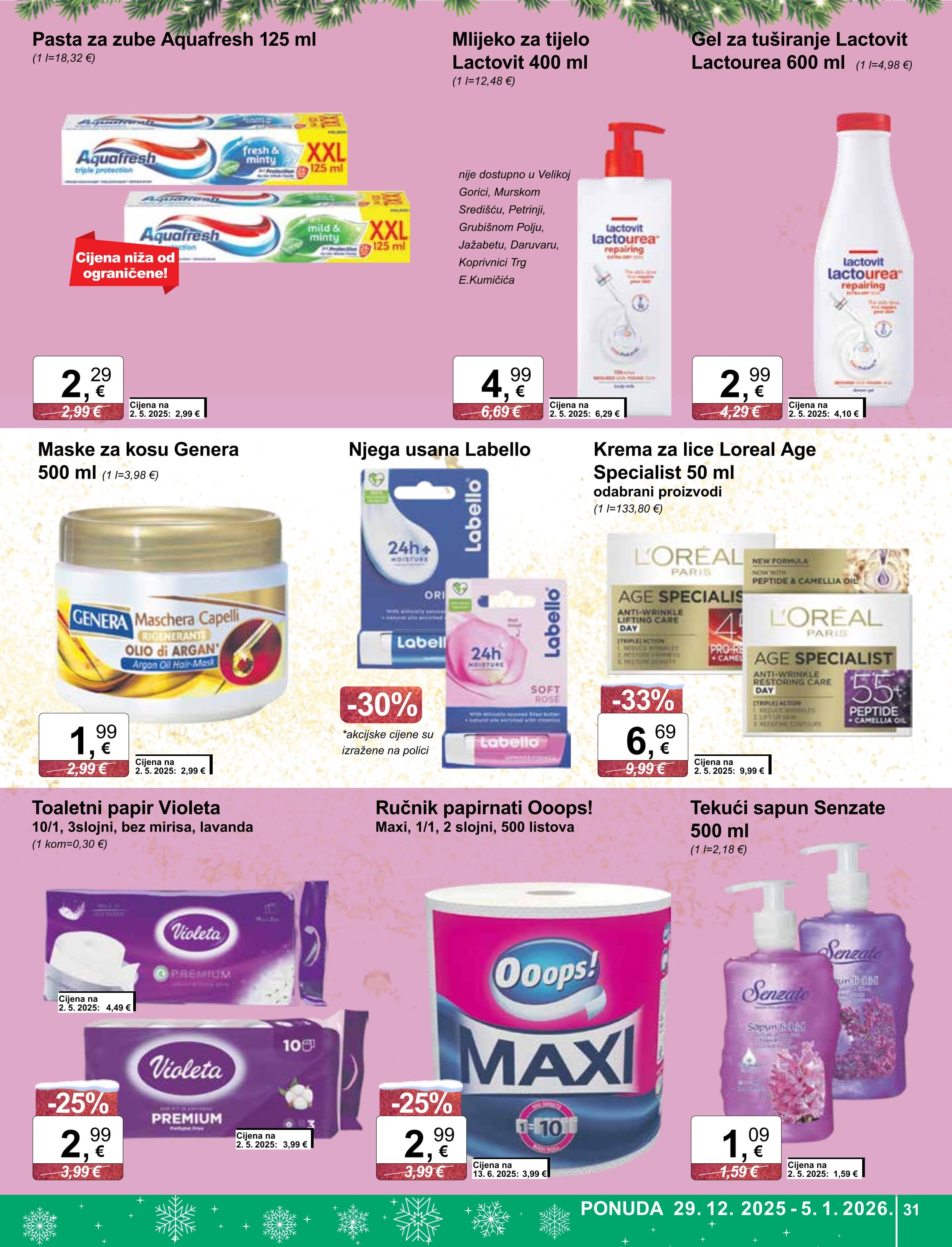 Page from catalog: Akcijska ponuda