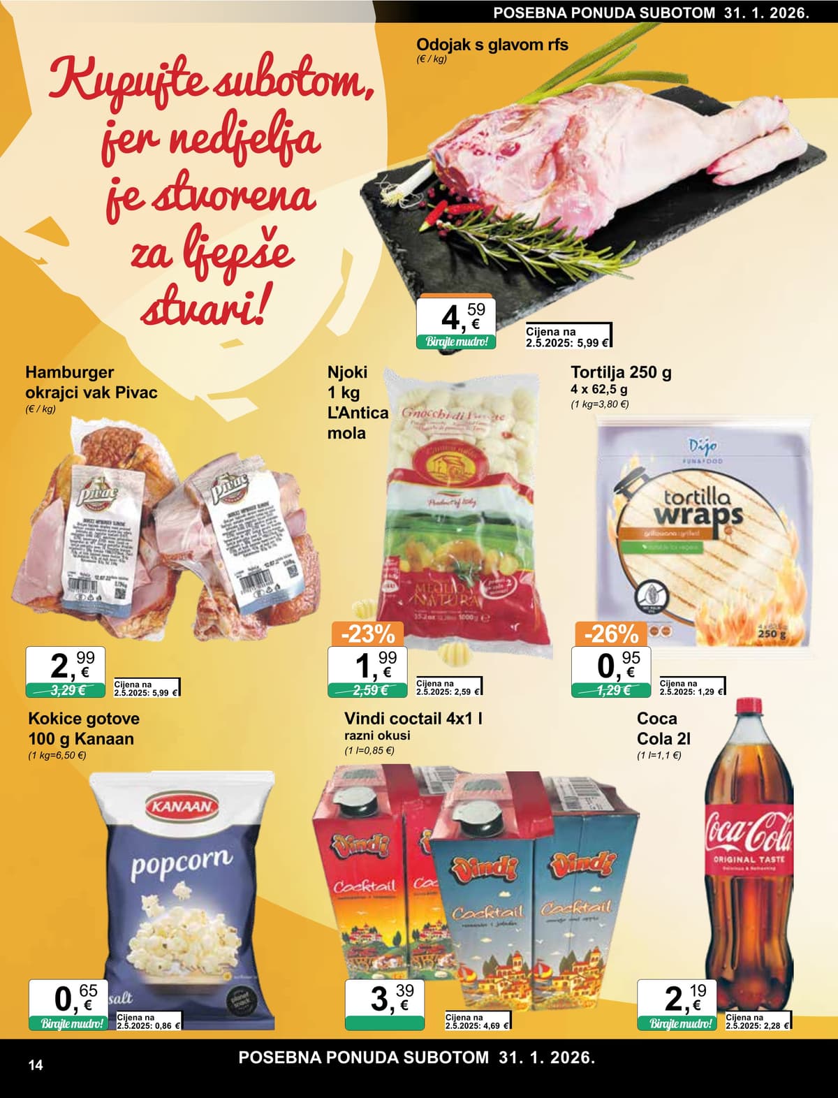 Stranica 14. KTC kataloga - Tjedna Akcija Prehrana od 14.02.2026.