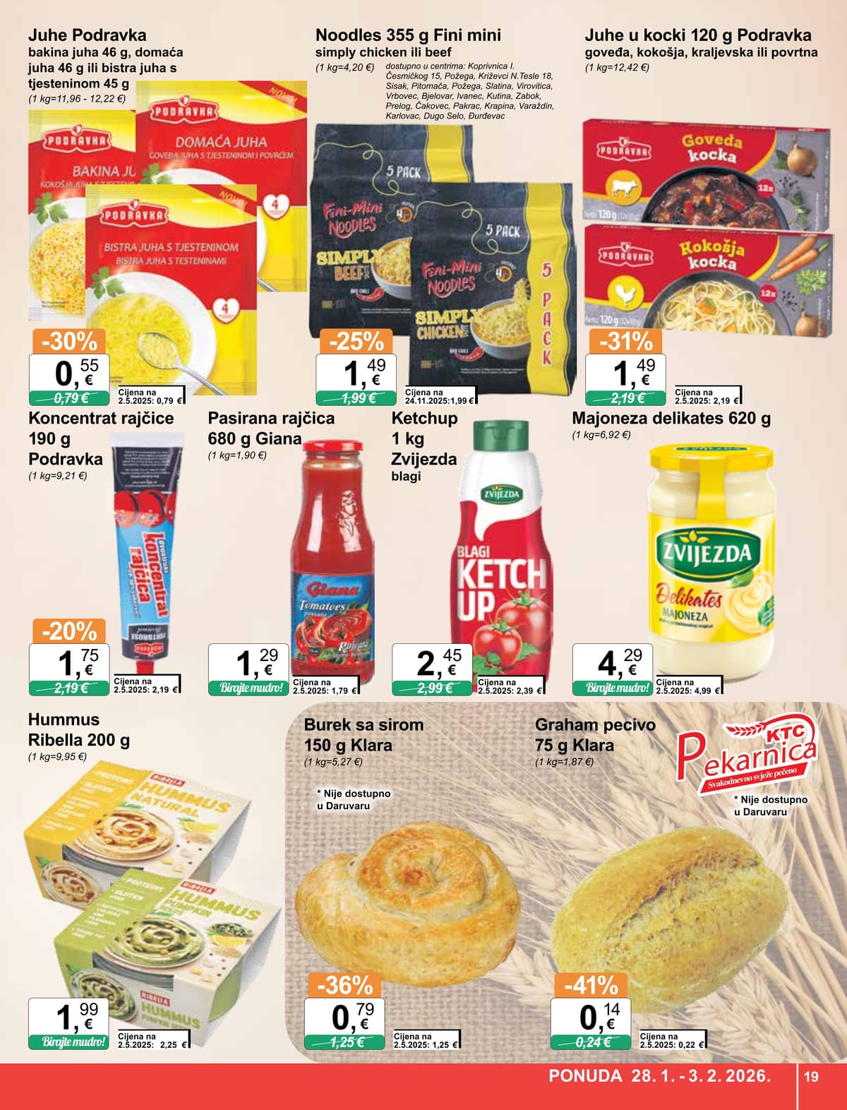 Stranica 19. KTC kataloga - Tjedna Akcija Prehrana od 14.02.2026.