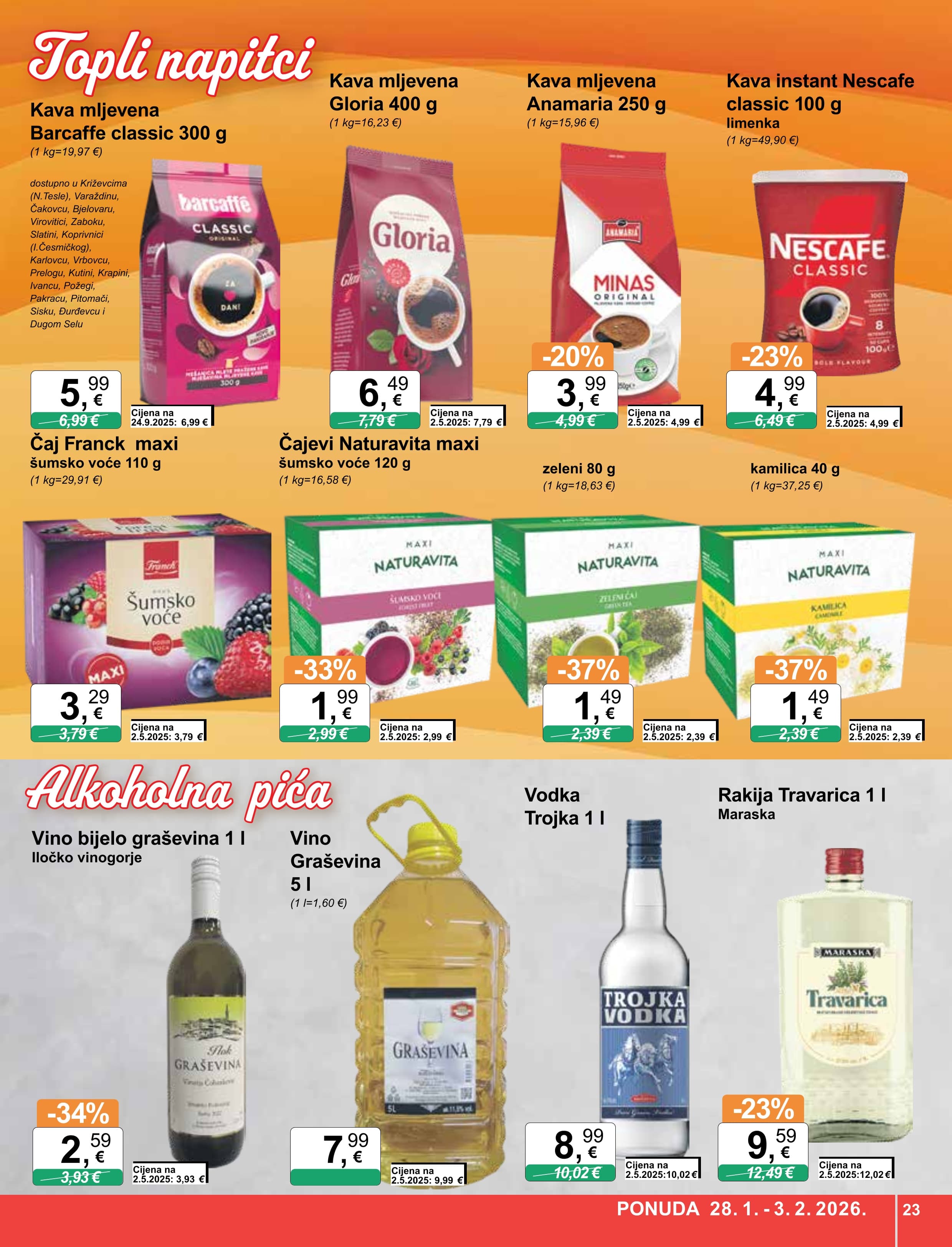 Stranica 23. KTC kataloga - Tjedna Akcija Prehrana