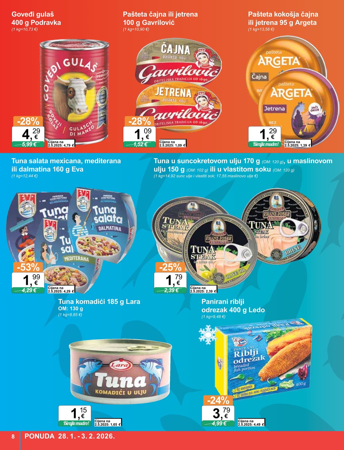 Stranica 8. KTC kataloga - Tjedna Akcija Prehrana od 14.02.2026.