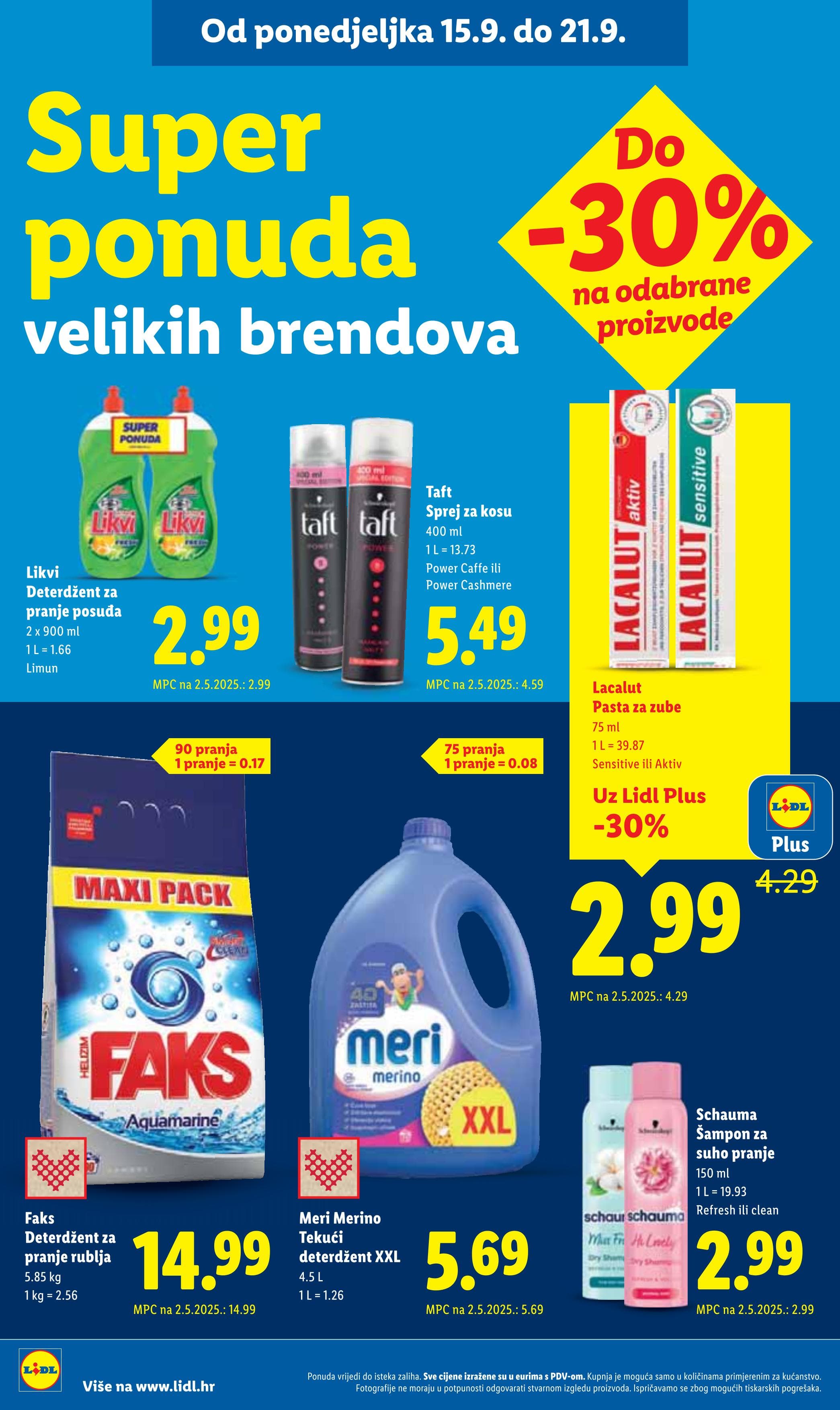 Stranica 16. Lidl kataloga - Akcije od 15.09. do 21.09.2025.