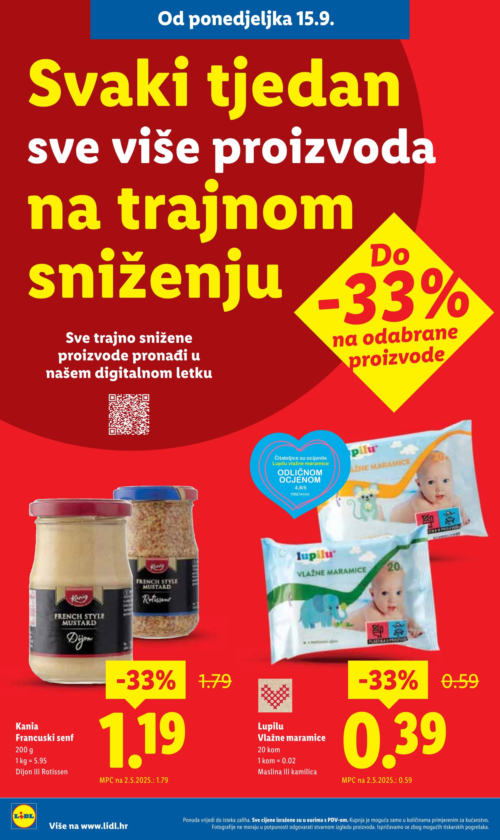 Stranica 2. Lidl kataloga - Akcije od 15.09. do 21.09.2025.