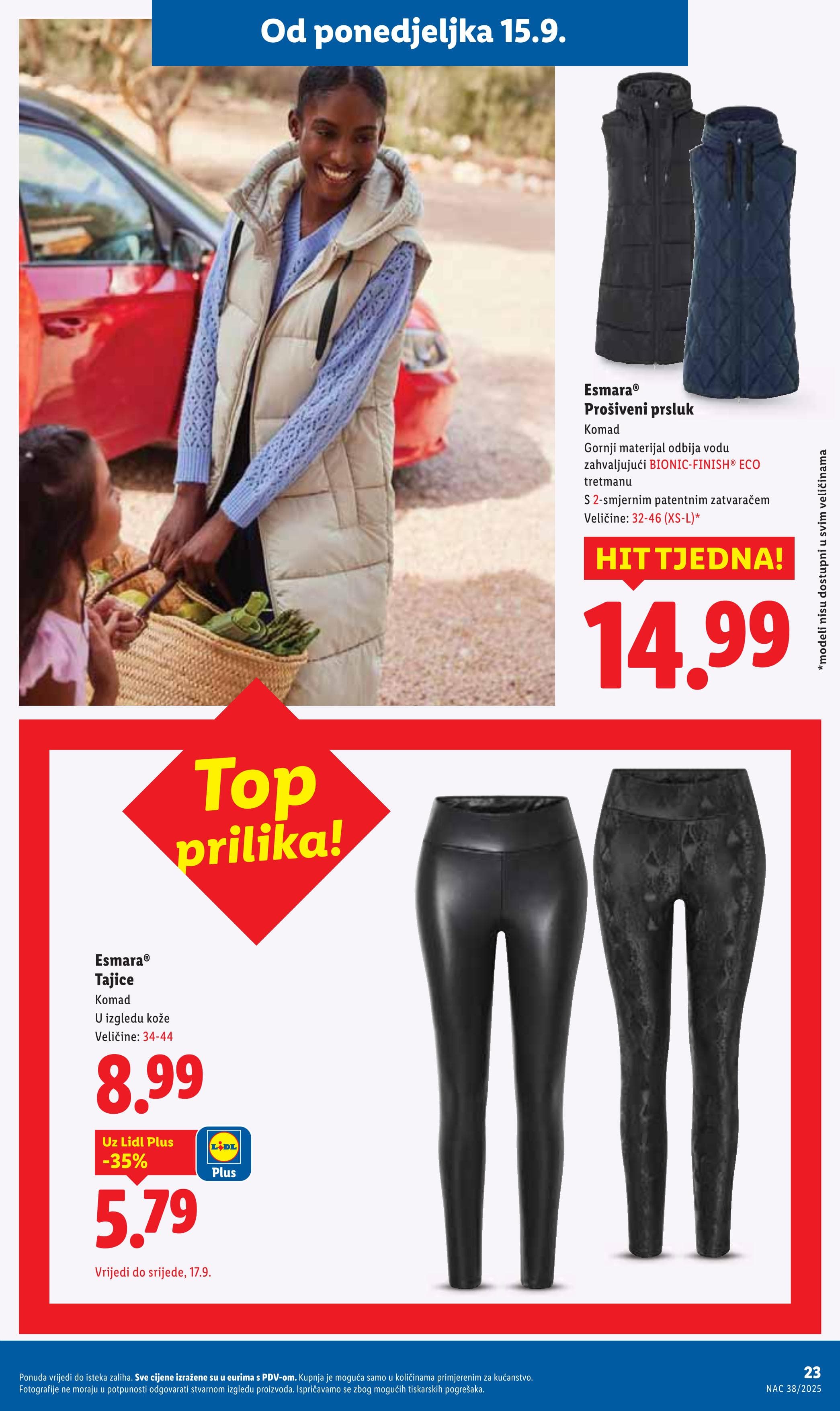 Stranica 23. Lidl kataloga - Akcije od 15.09. do 21.09.2025.