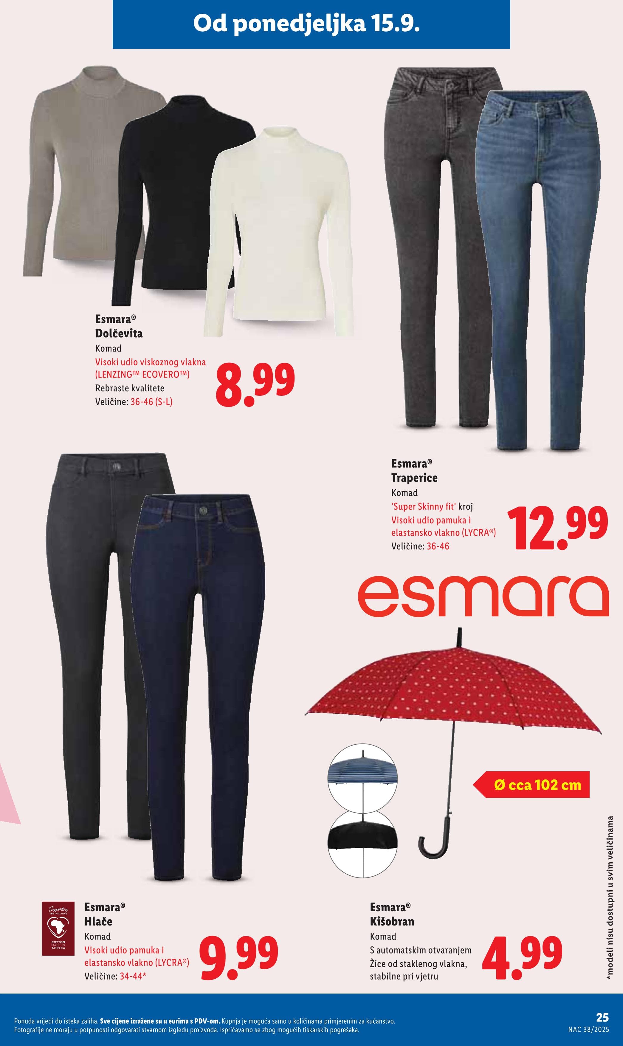 Stranica 25. Lidl kataloga - Akcije od 15.09. do 21.09.2025.