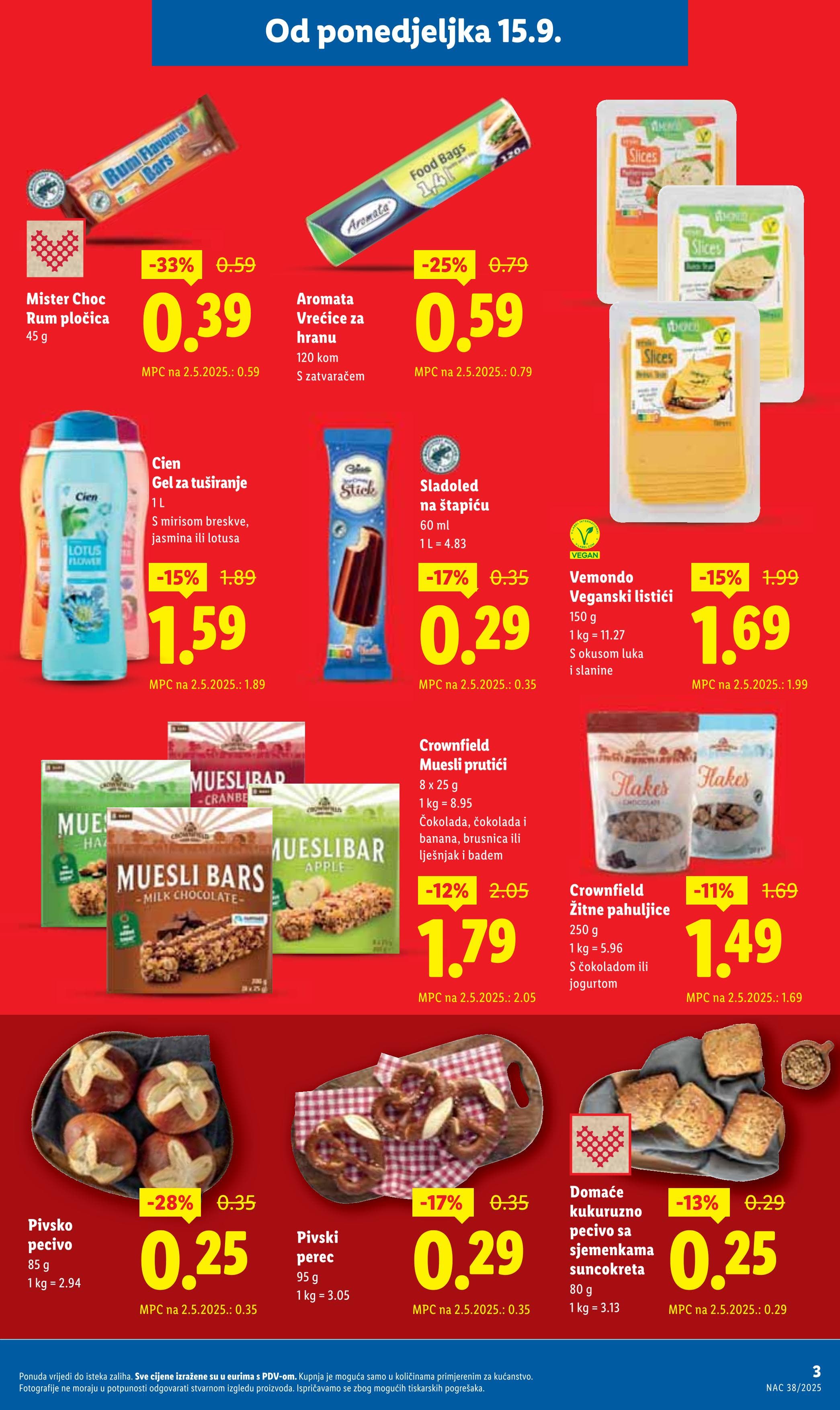 Stranica 3. Lidl kataloga - Akcije od 15.09. do 21.09.2025.