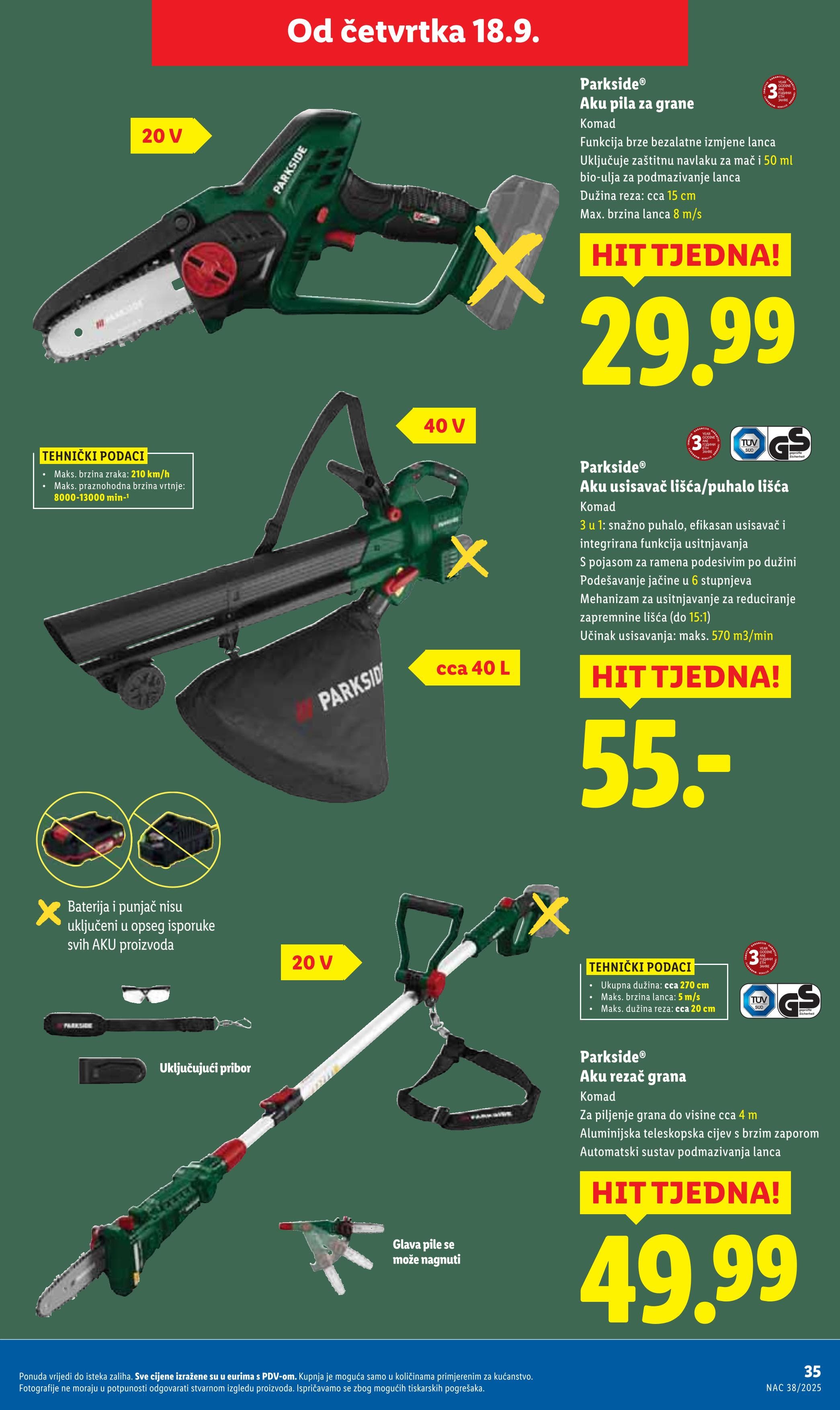 Stranica 35. Lidl kataloga - Akcije od 15.09. do 21.09.2025.