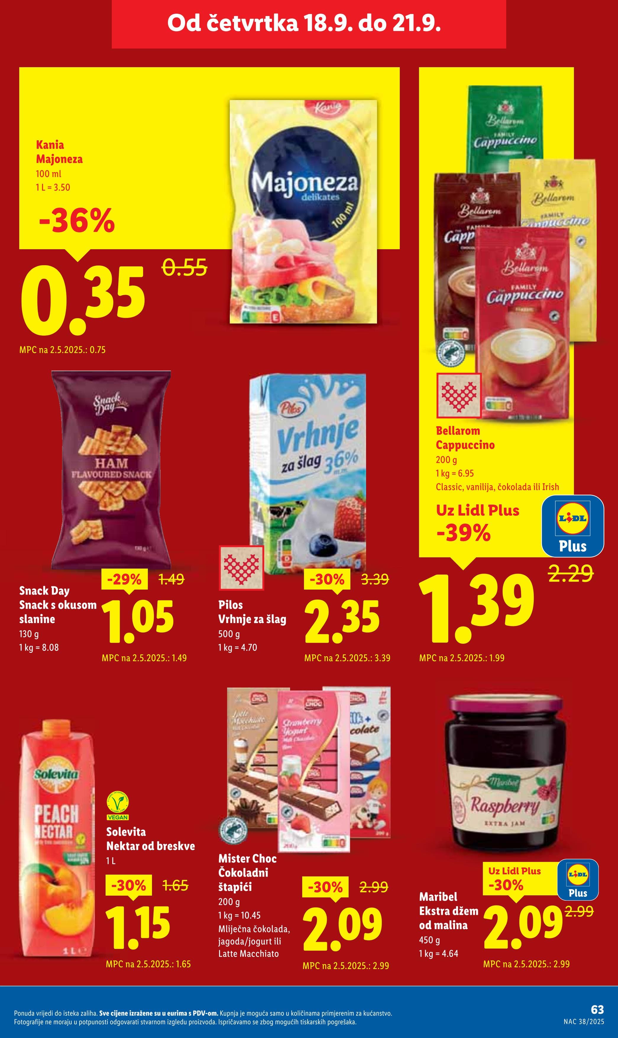 Stranica 63. Lidl kataloga - Akcije od 15.09. do 21.09.2025.