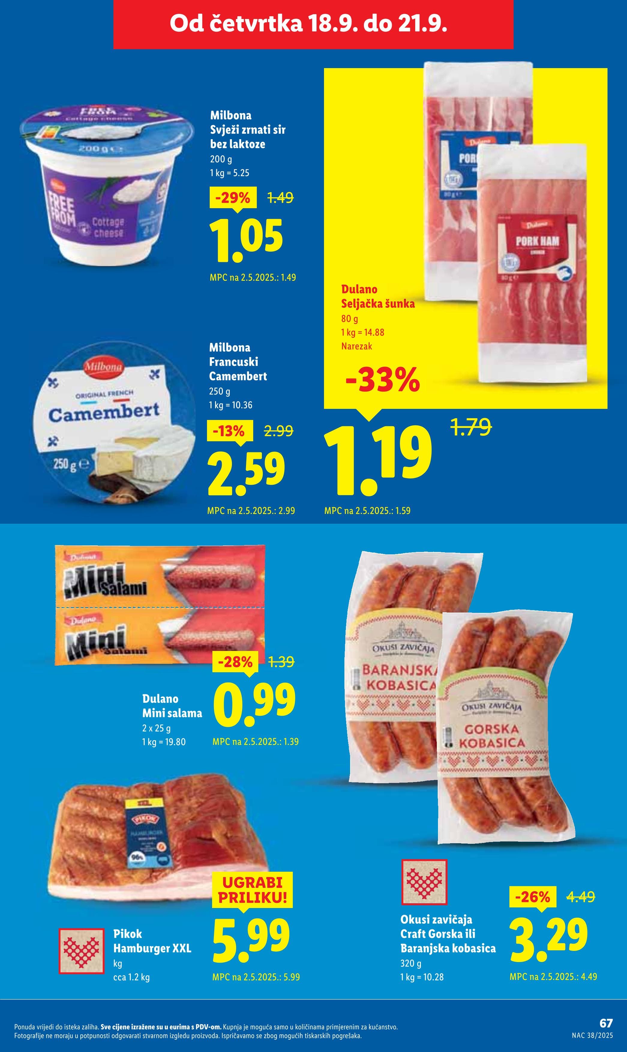Stranica 67. Lidl kataloga - Akcije od 15.09. do 21.09.2025.