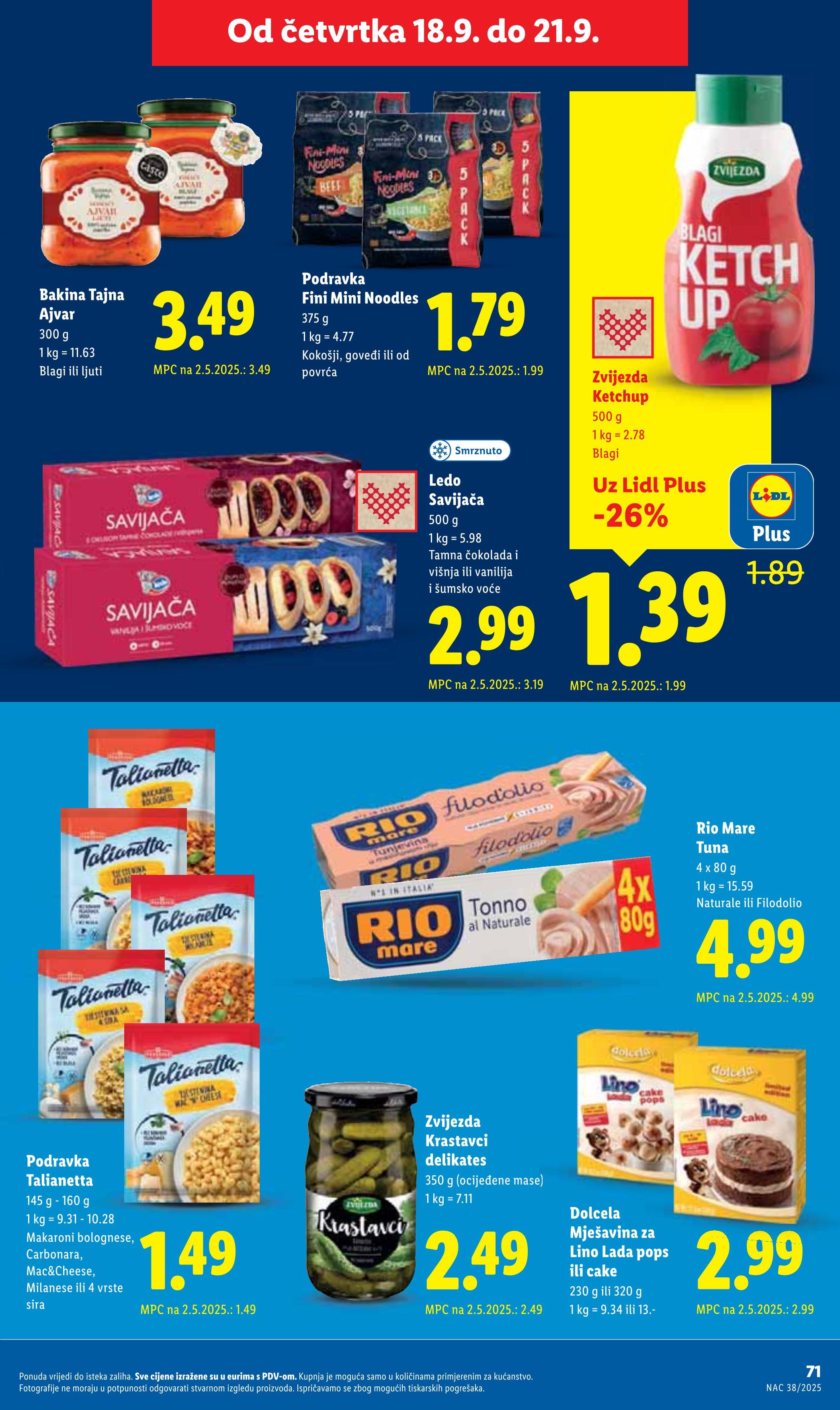 Stranica 71. Lidl kataloga - Akcije od 15.09. do 21.09.2025.