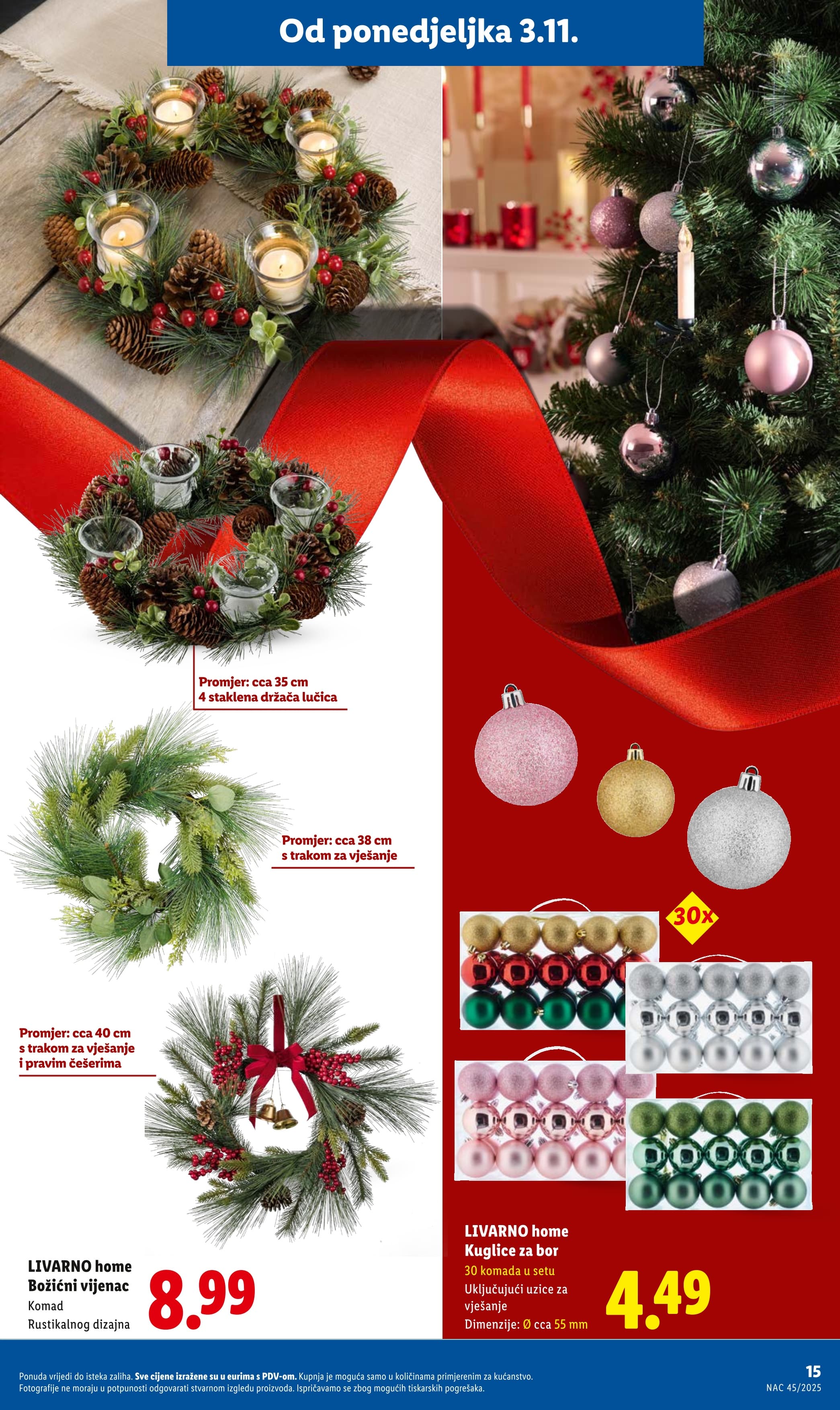 Page from catalog: Božićni katalog