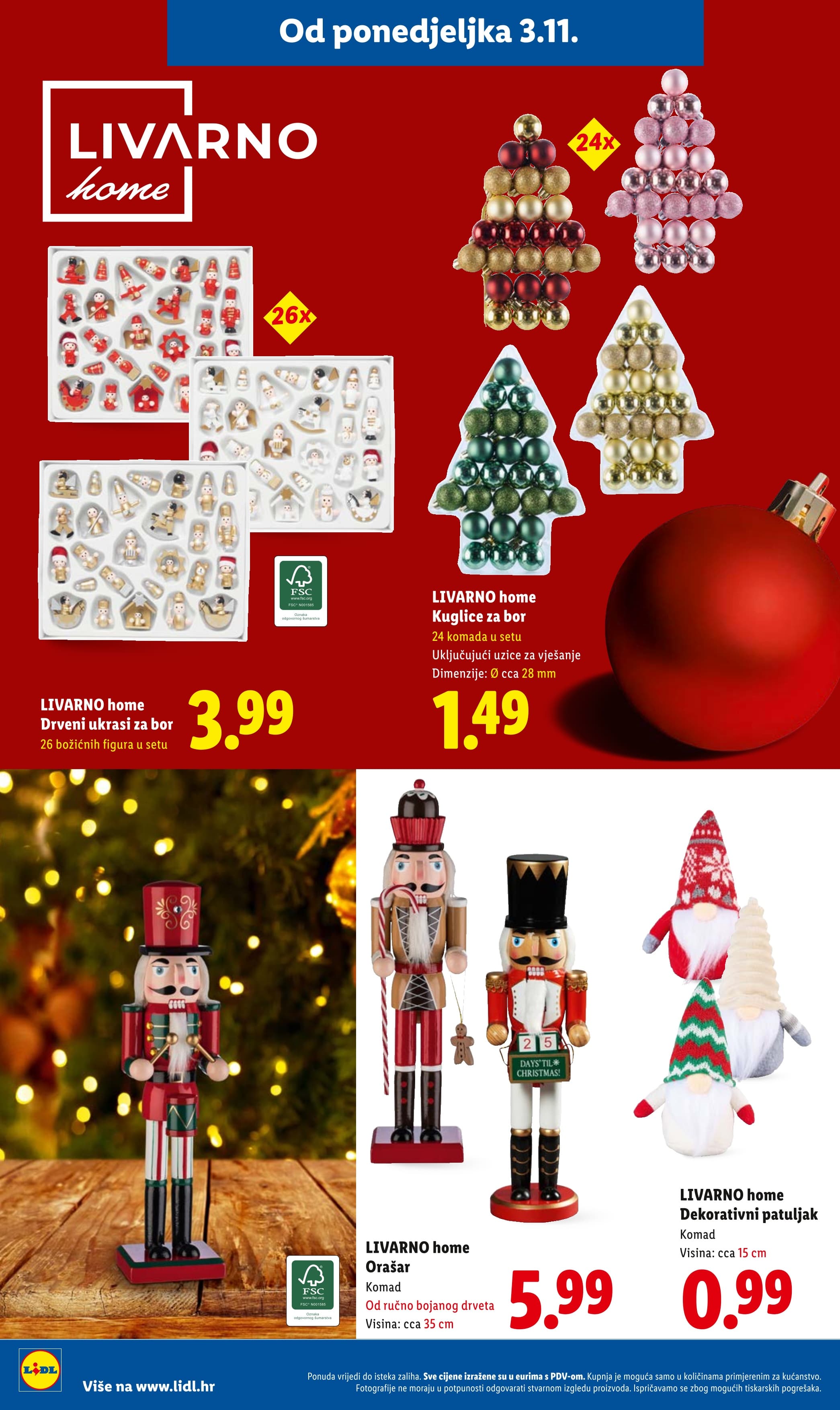 Page from catalog: Božićni katalog