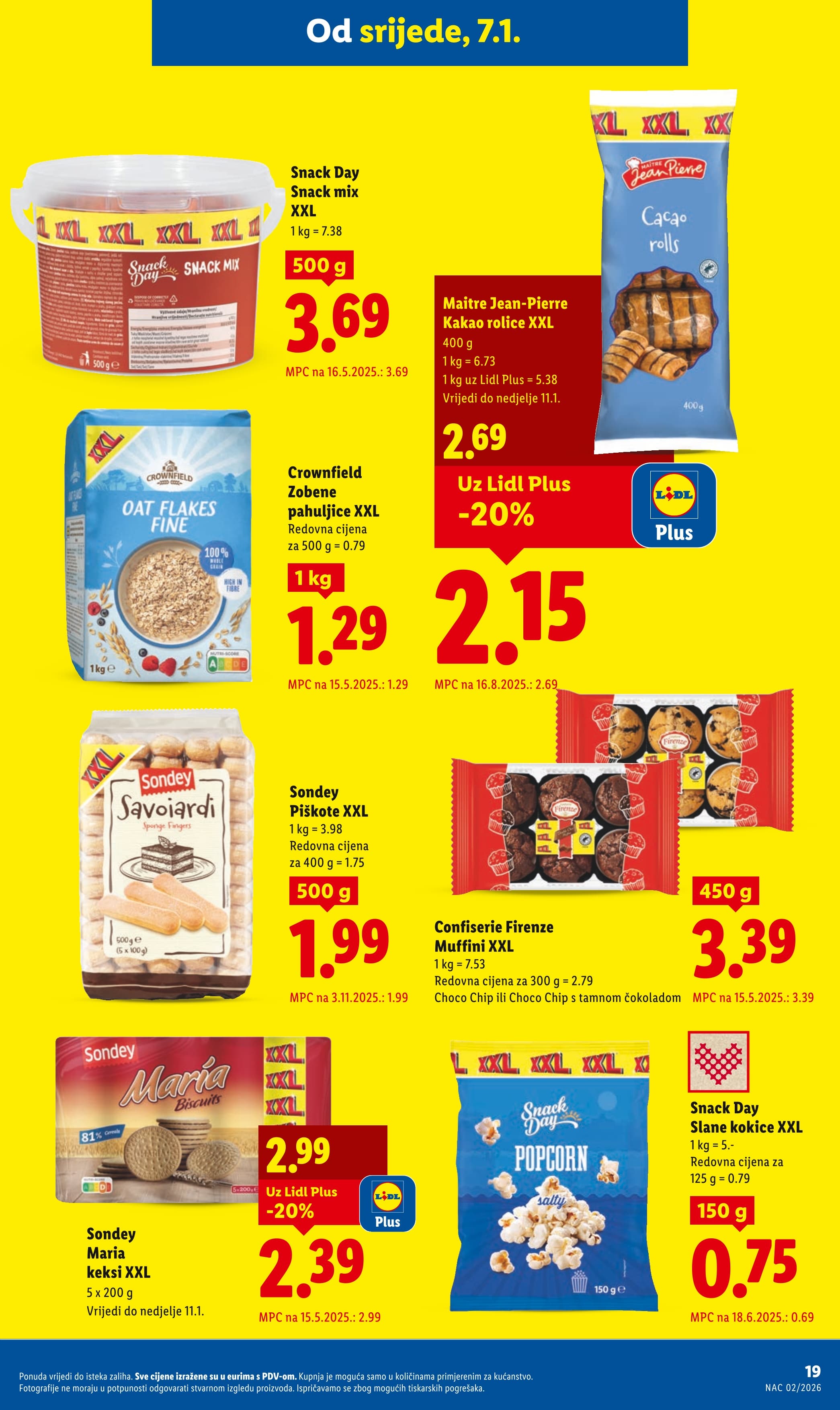 Page from catalog: Prehrambeni proizvodi