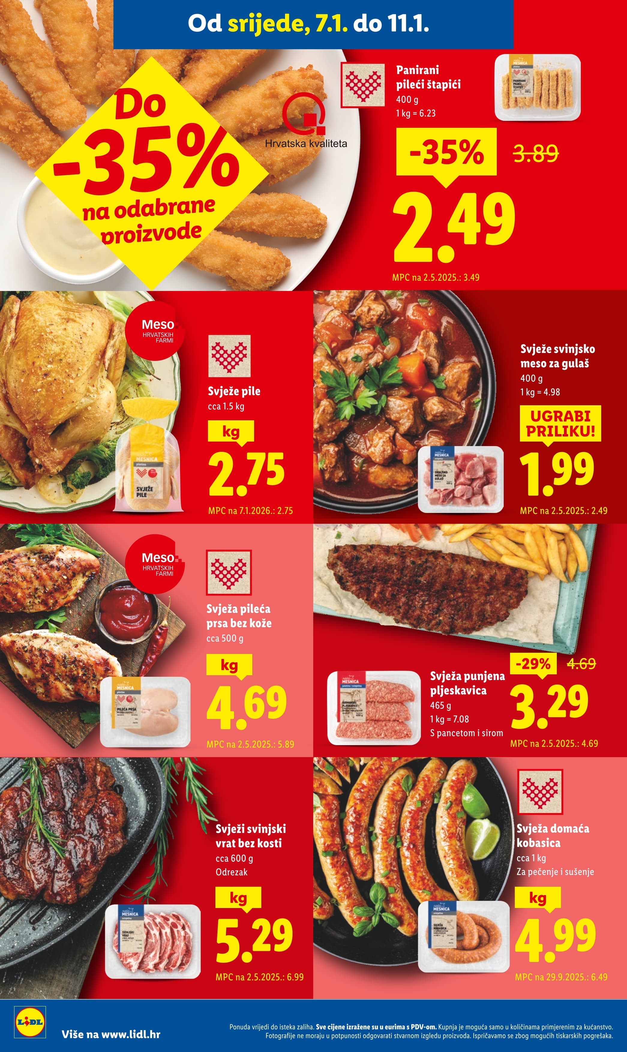 Page from catalog: Prehrambeni proizvodi